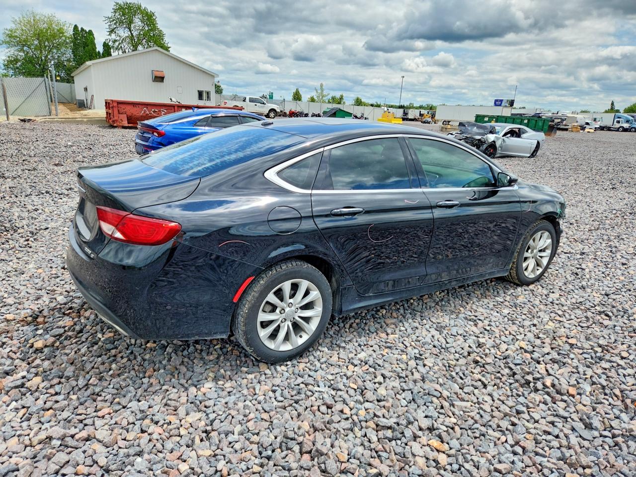 2015 Chrysler 200 C Black vin: 1C3CCCCGXFN722168
