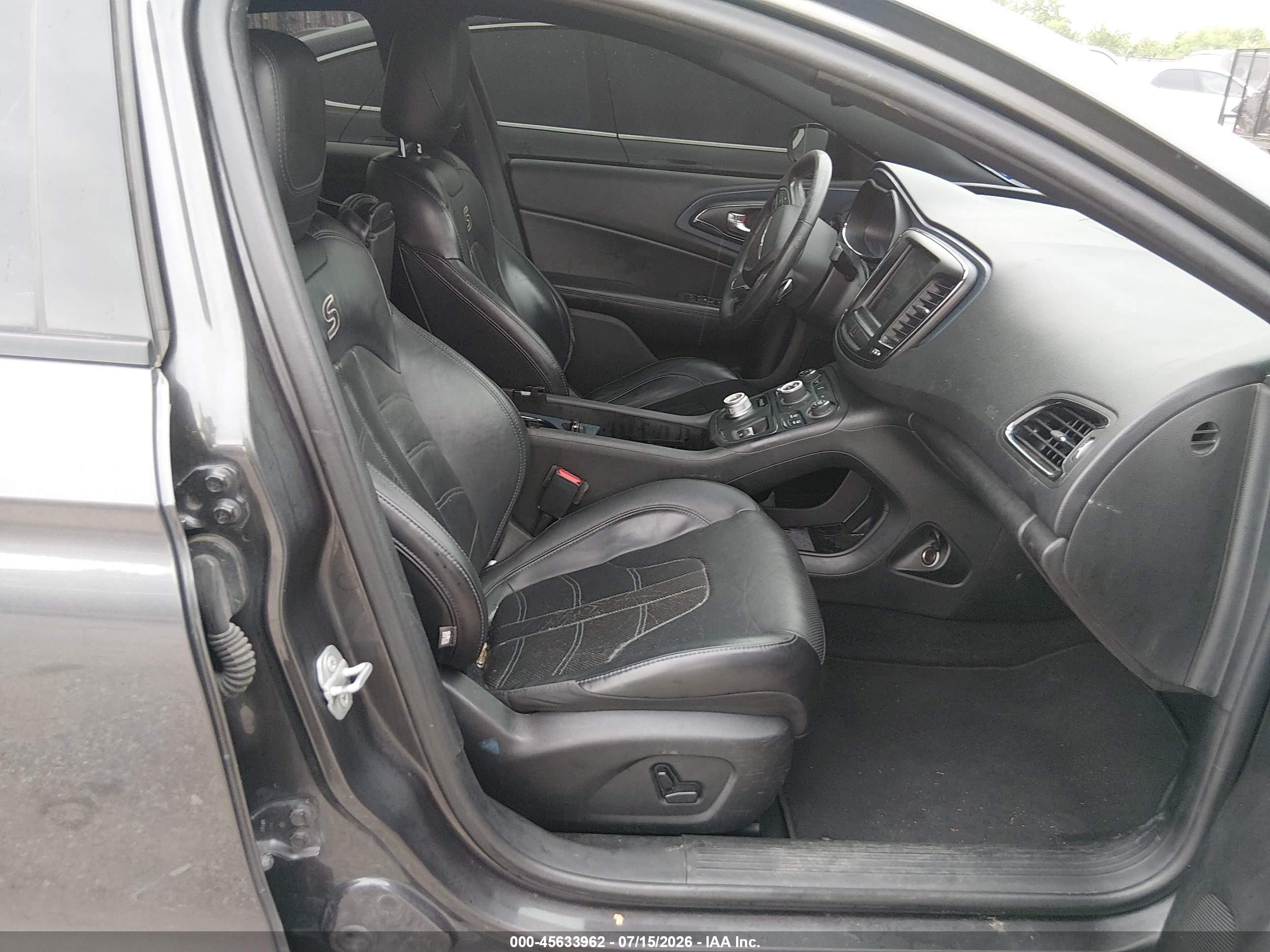 2015 Chrysler 200 S Gray vin: 1C3CCCDG2FN639218