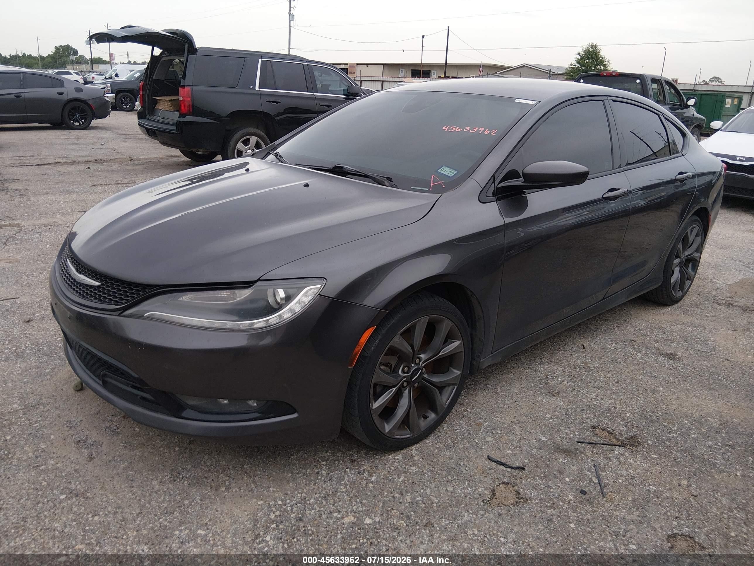 2015 Chrysler 200 S Gray vin: 1C3CCCDG2FN639218