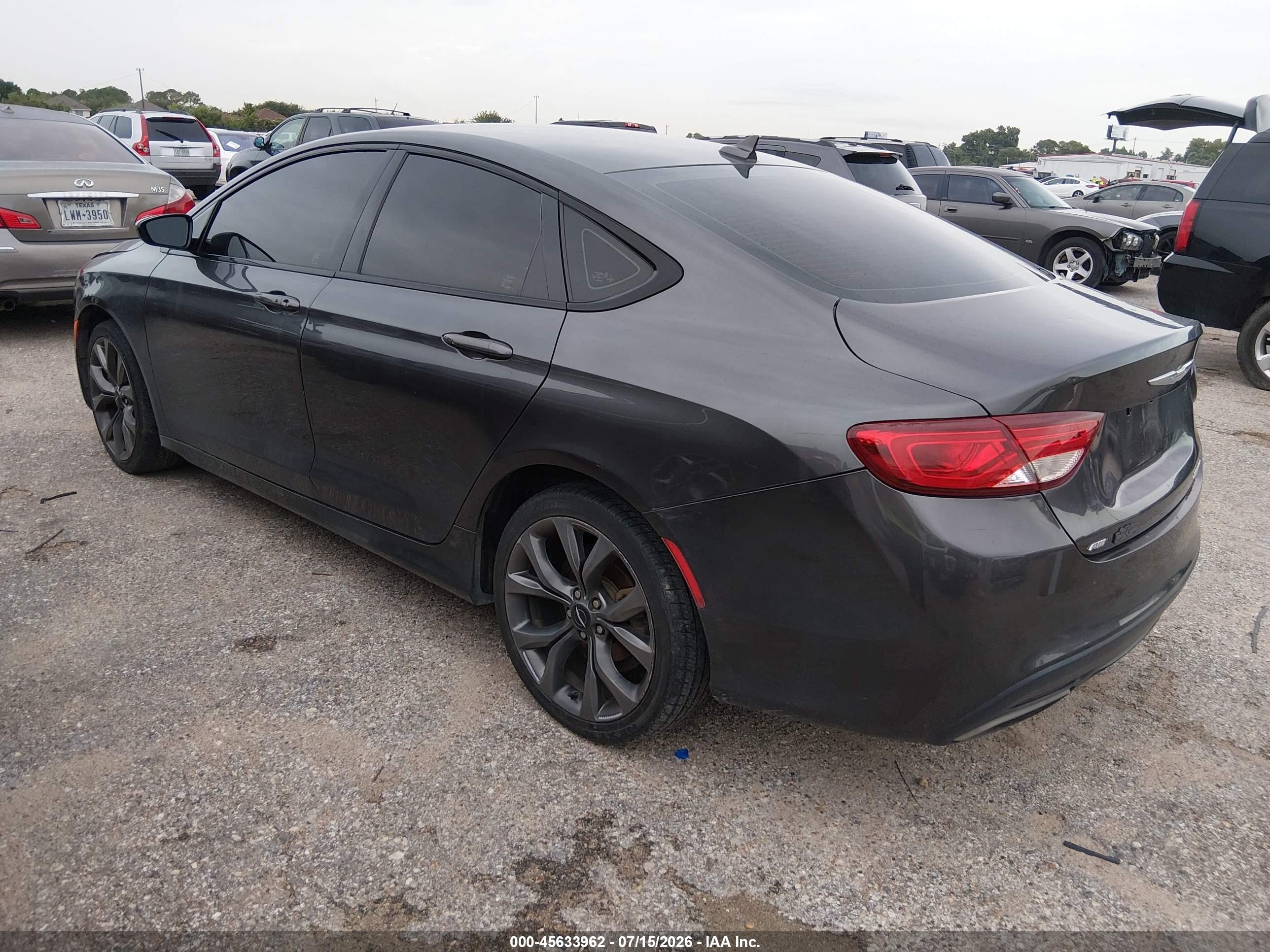 2015 Chrysler 200 S Gray vin: 1C3CCCDG2FN639218