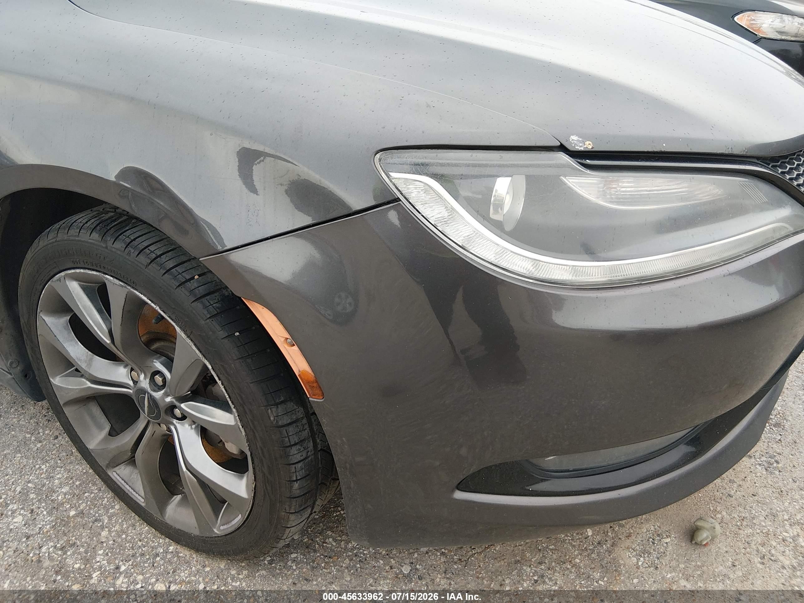 2015 Chrysler 200 S Gray vin: 1C3CCCDG2FN639218