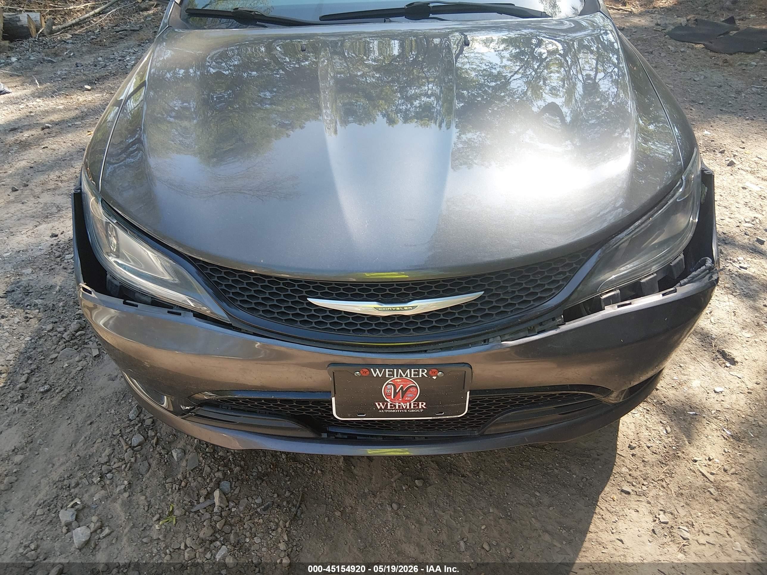 2015 Chrysler 200 S Silver vin: 1C3CCCDG3FN500487