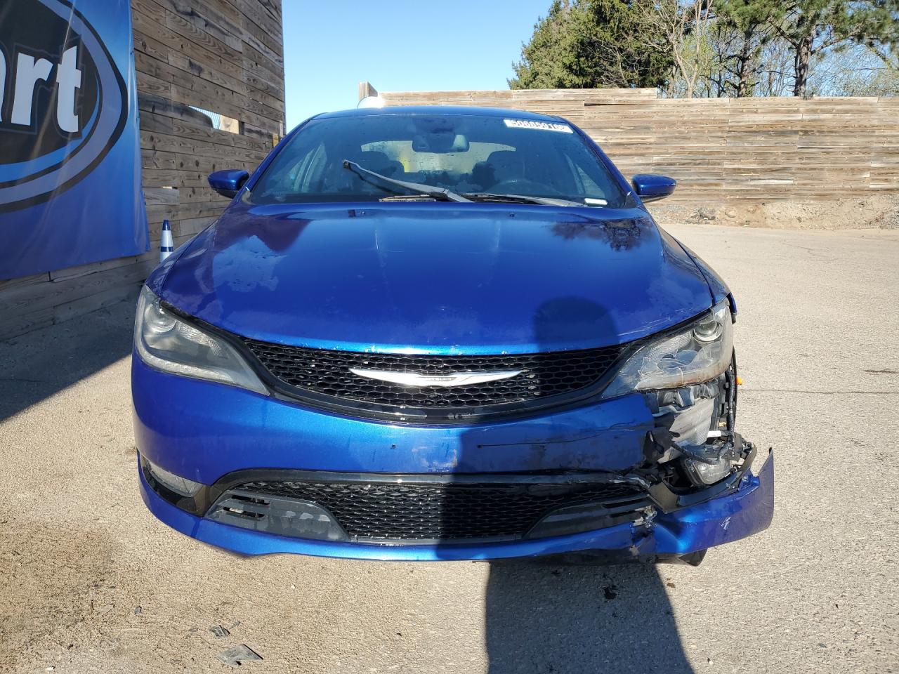 2015 Chrysler 200 S Blue vin: 1C3CCCDG3FN598078 Damage: Front Bumper Reinforcement, Broken, Replacement Required