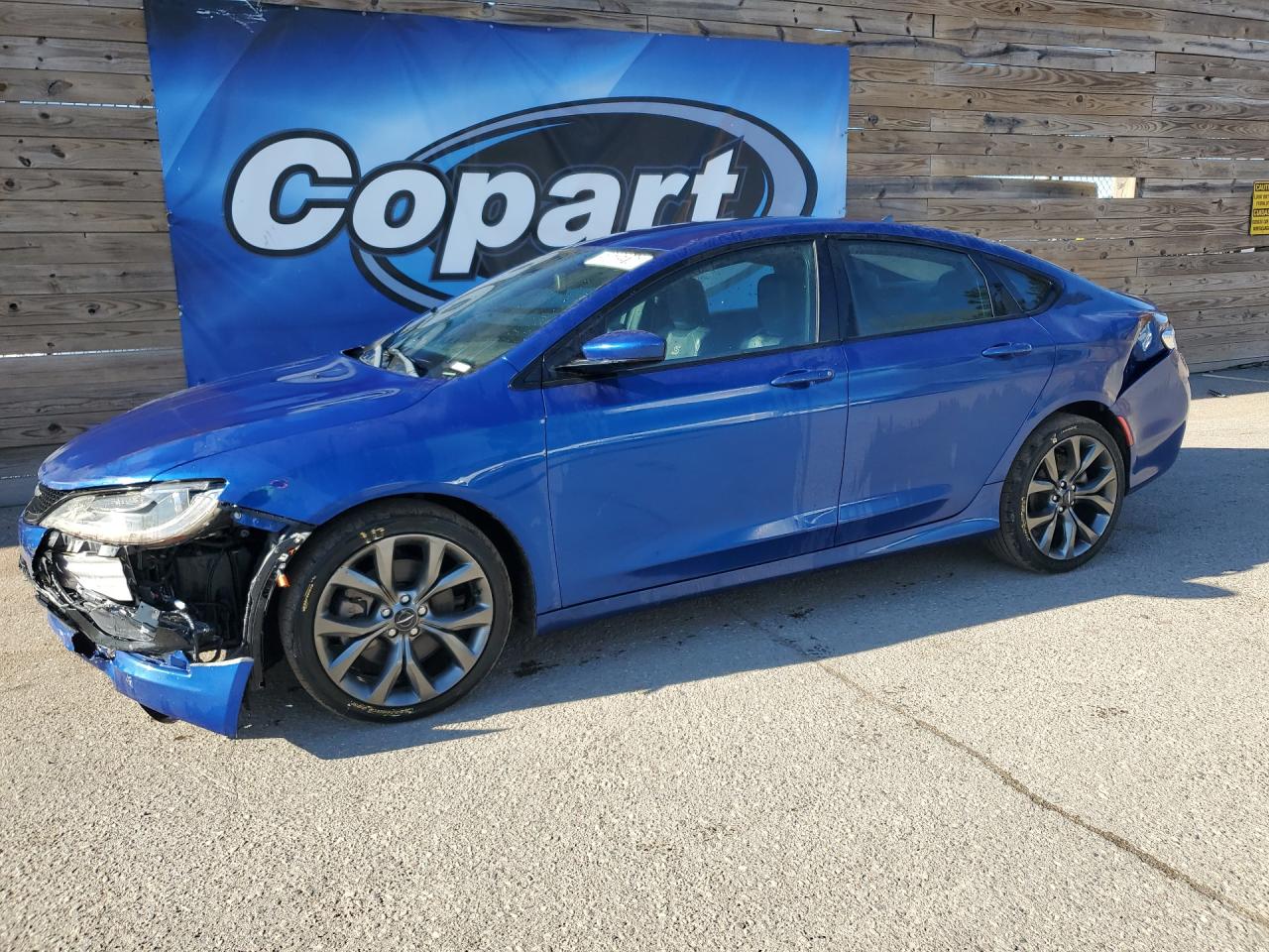 2015 Chrysler 200 S Blue vin: 1C3CCCDG3FN598078 Damage: Left Front Fender, Severe Damage, Replacement Required
