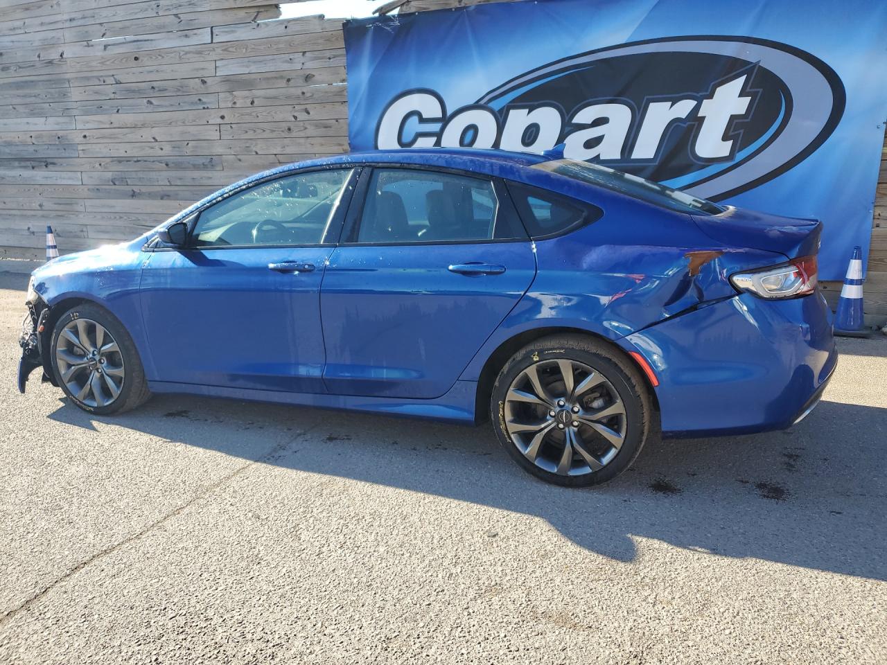 2015 Chrysler 200 S Blue vin: 1C3CCCDG3FN598078 Damage: Left Qtr Panel, Severe Damage, Replacement Required