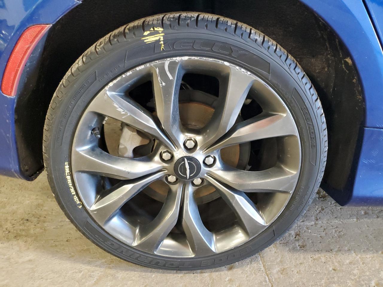 2015 Chrysler 200 S Blue vin: 1C3CCCDG3FN598078 Damage: Right Rear Wheel, Curb Rash, > 12 Inches
