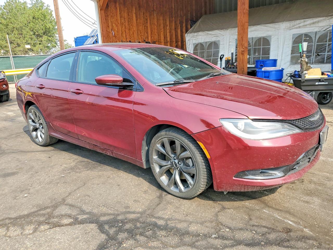 2015 Chrysler 200 S Темно-бордовый vin: 1C3CCCDG4FN636448