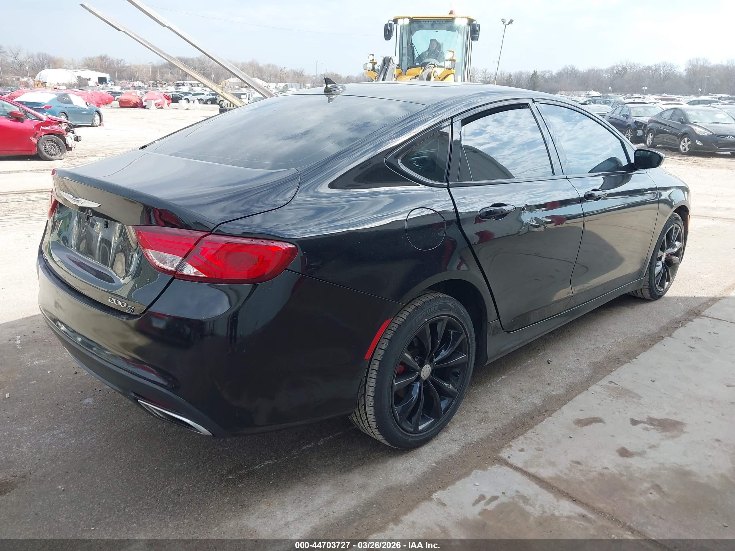2015 Chrysler 200 S Black vin: 1C3CCCDG6FN664851