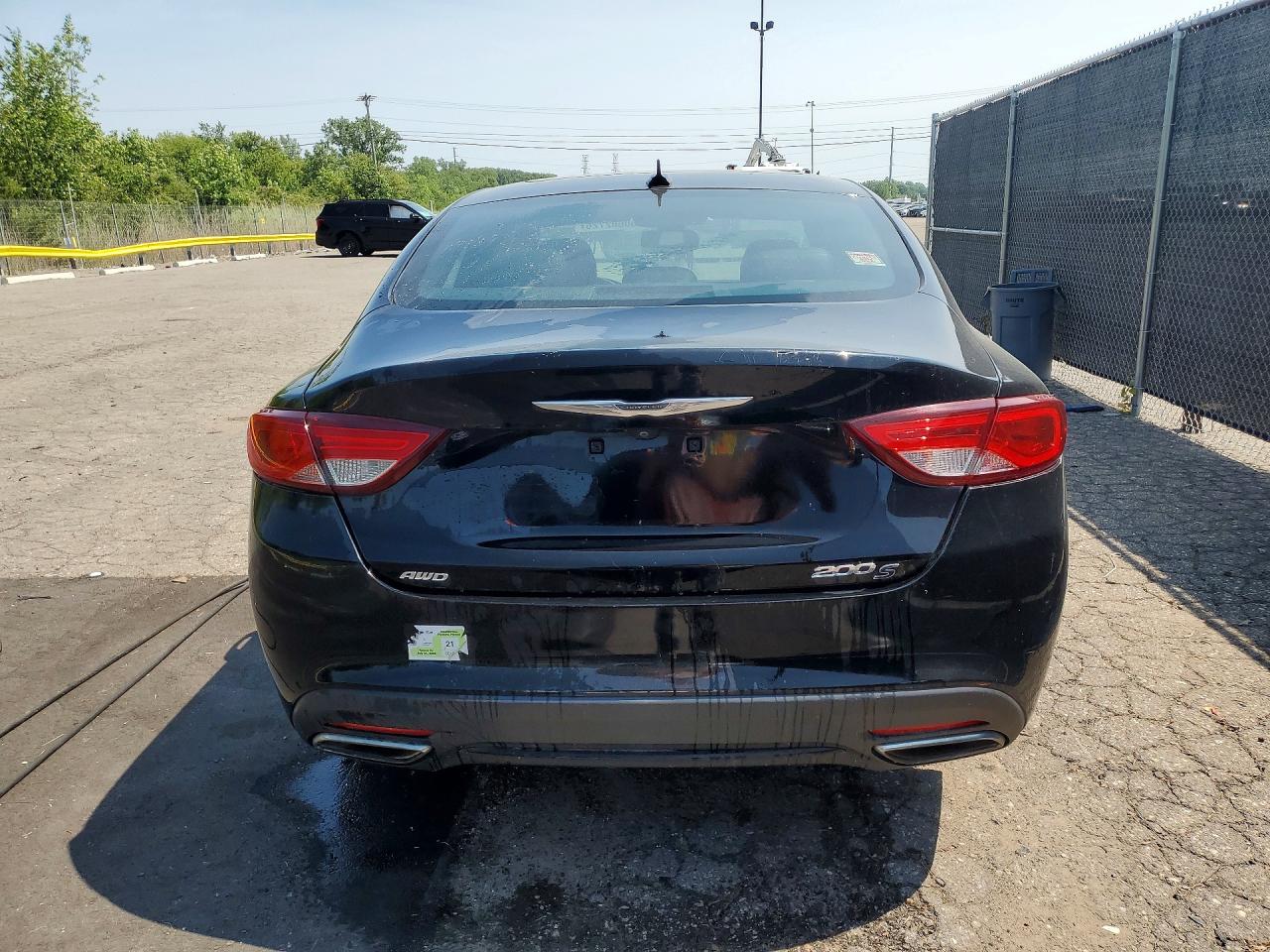 2015 Chrysler 200 S Black vin: 1C3CCCDG7FN615464