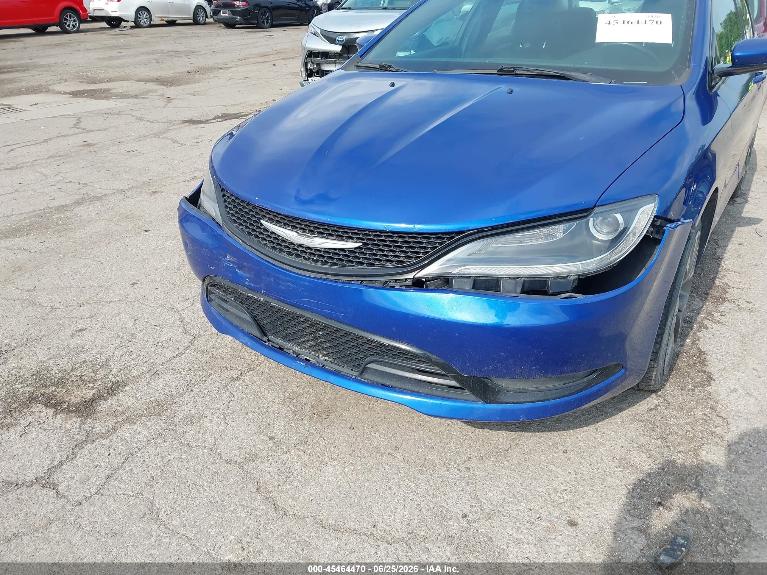 2015 Chrysler 200 S Синий vin: 1C3CCCDG7FN656614