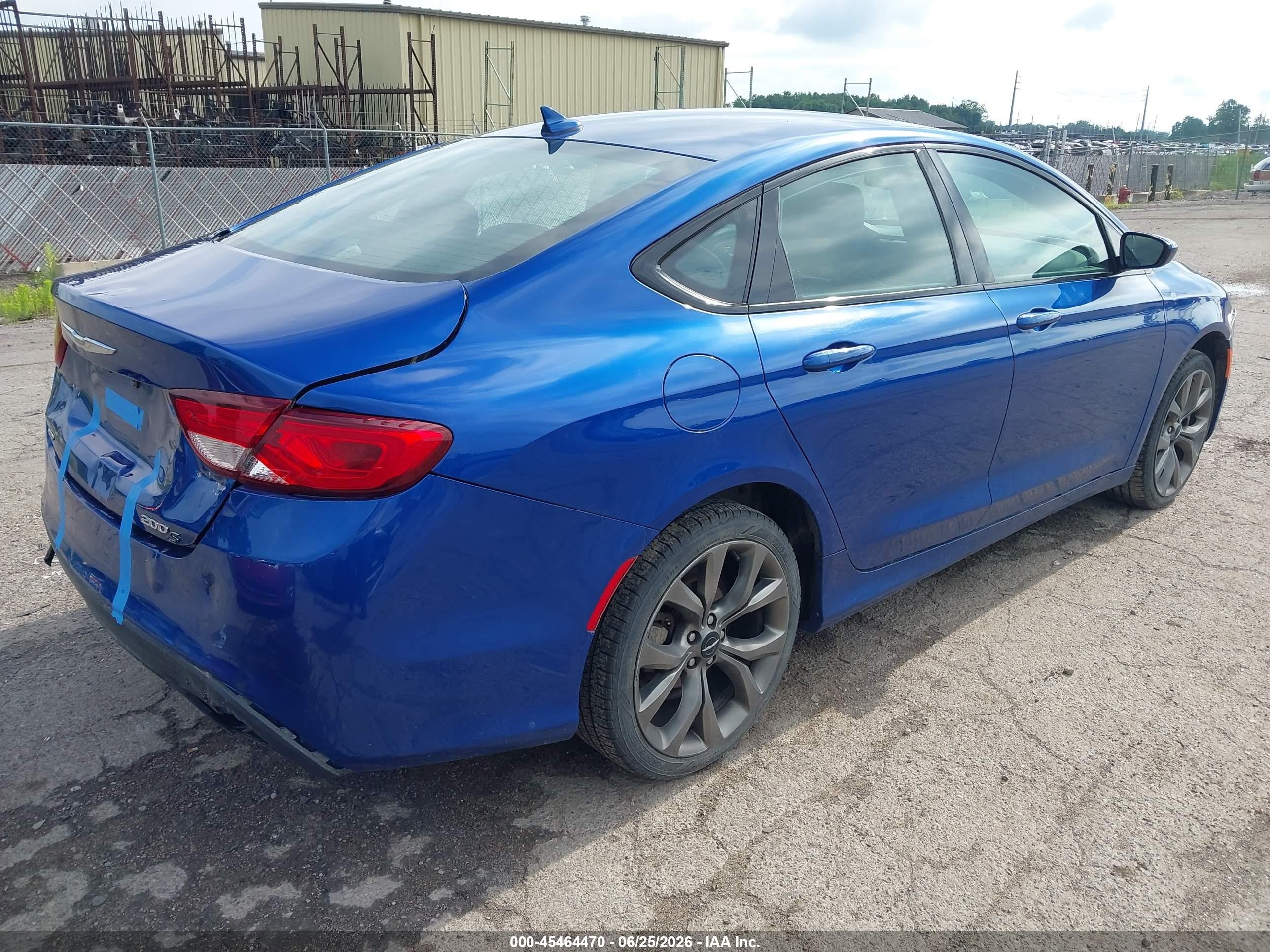 2015 Chrysler 200 S Синий vin: 1C3CCCDG7FN656614