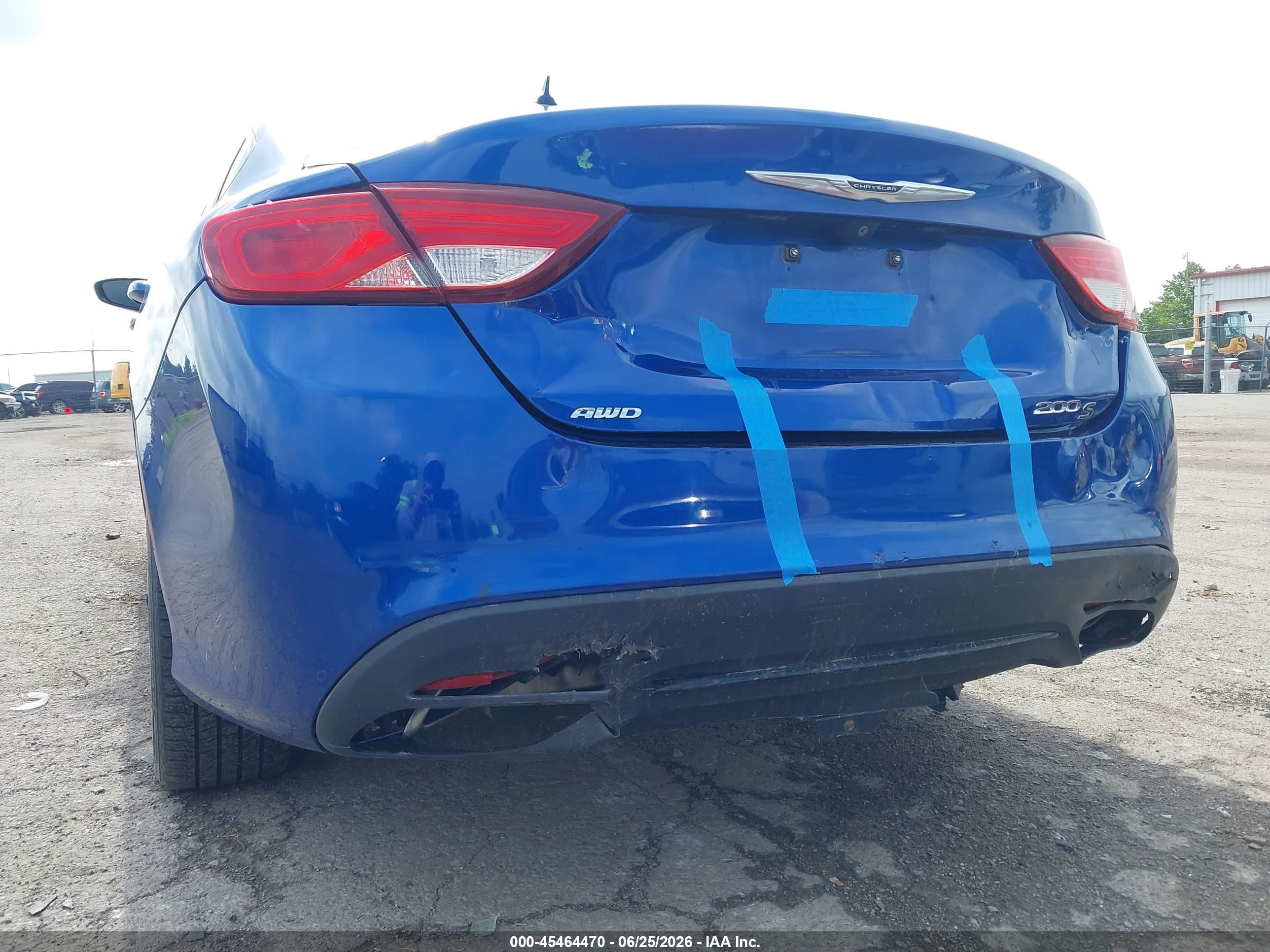 2015 Chrysler 200 S Синий vin: 1C3CCCDG7FN656614