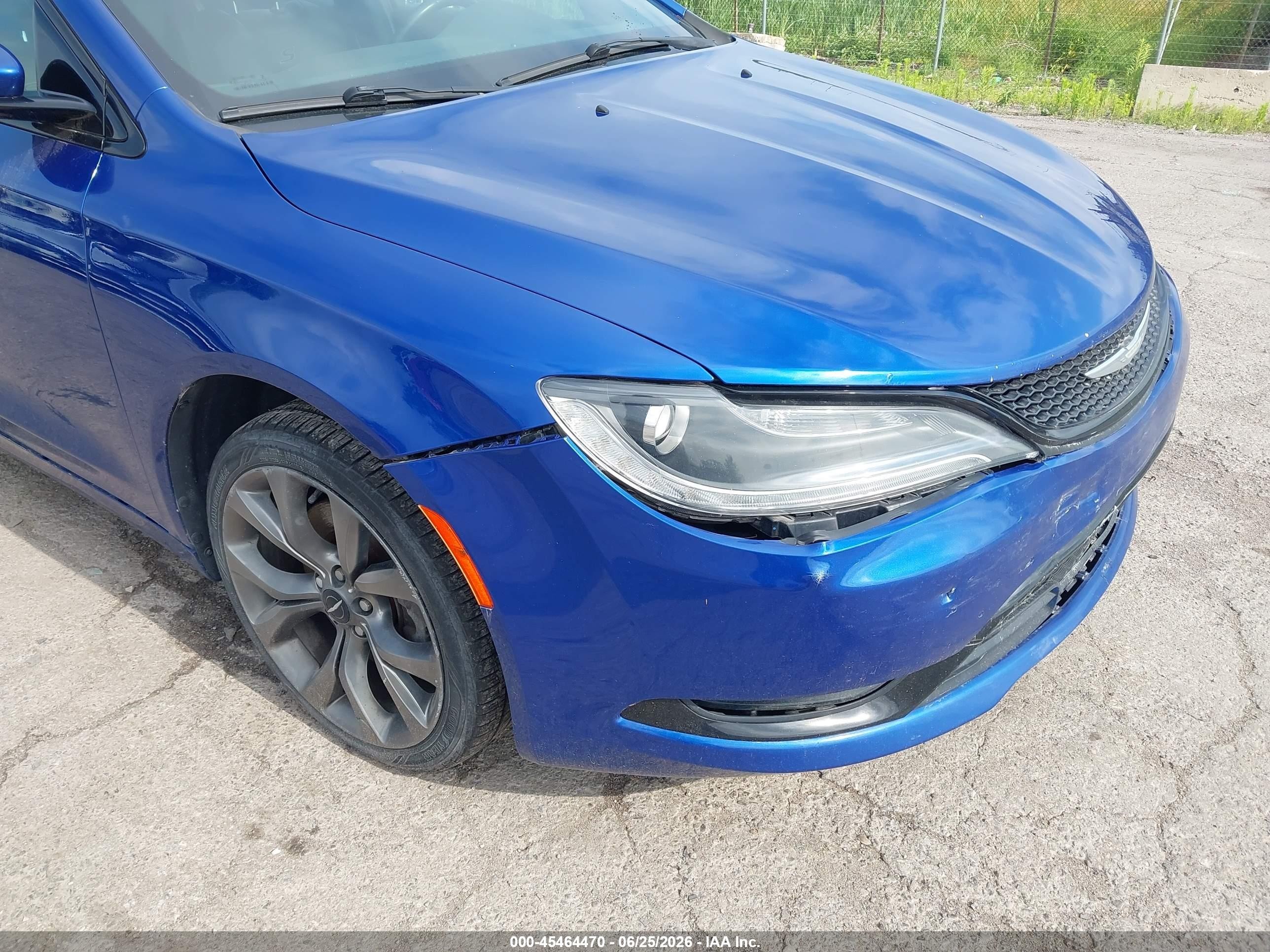 2015 Chrysler 200 S Синий vin: 1C3CCCDG7FN656614