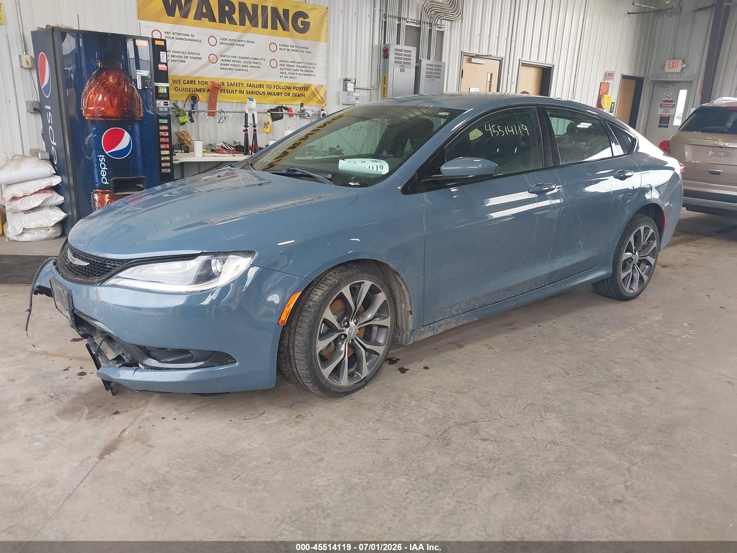 2015 Chrysler 200 S Blue vin: 1C3CCCDG7FN718027