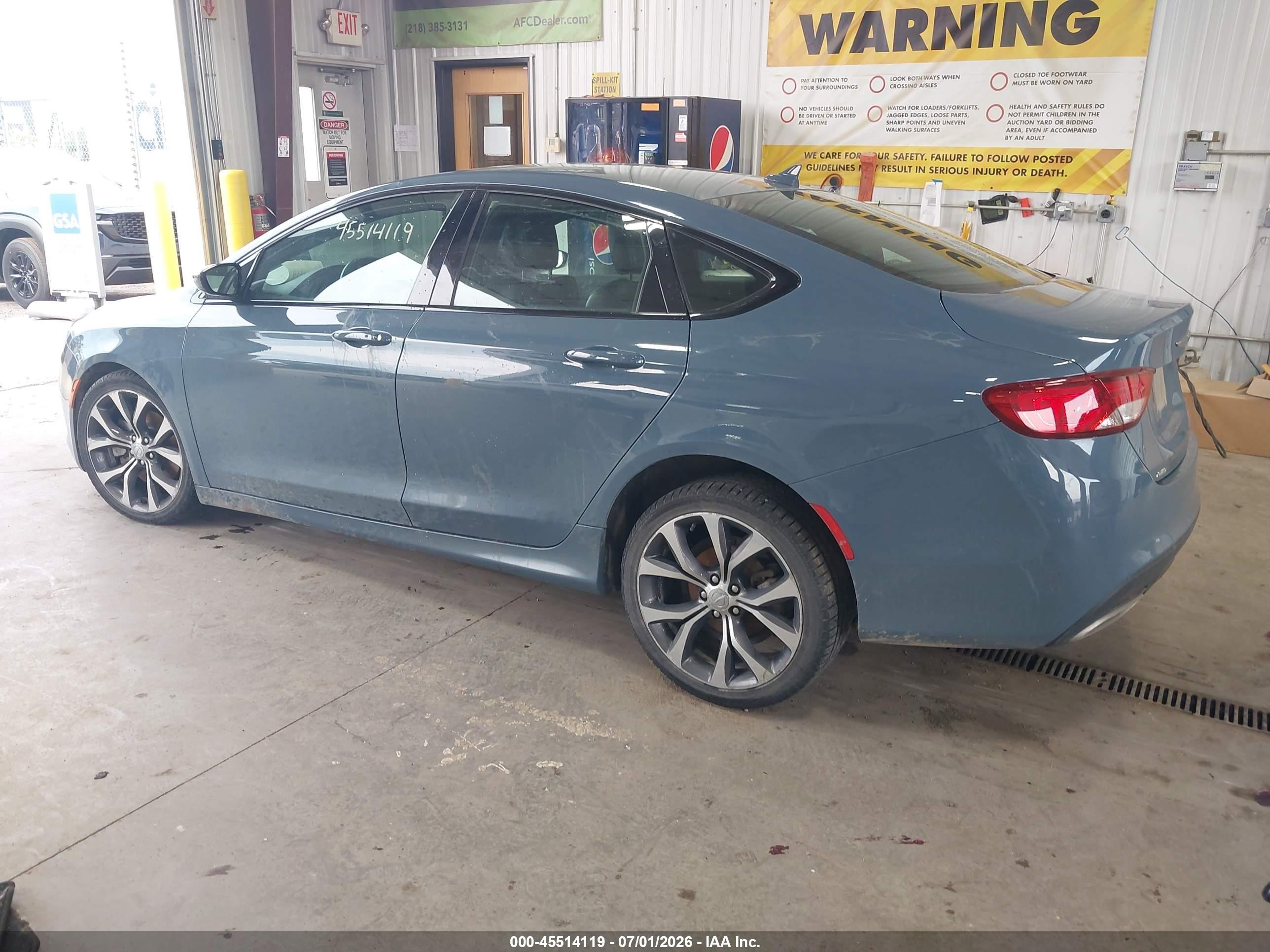2015 Chrysler 200 S Blue vin: 1C3CCCDG7FN718027