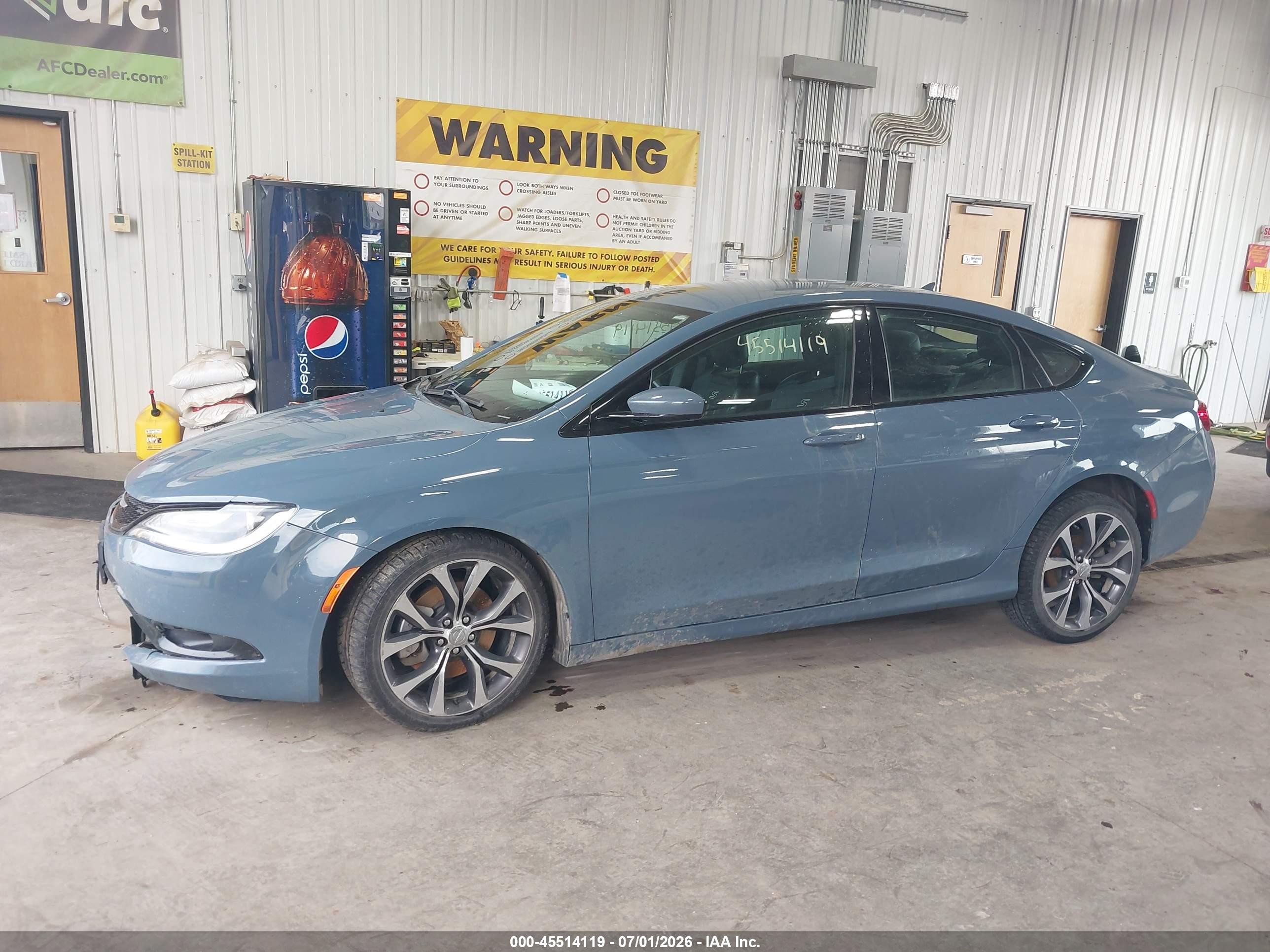 2015 Chrysler 200 S Blue vin: 1C3CCCDG7FN718027