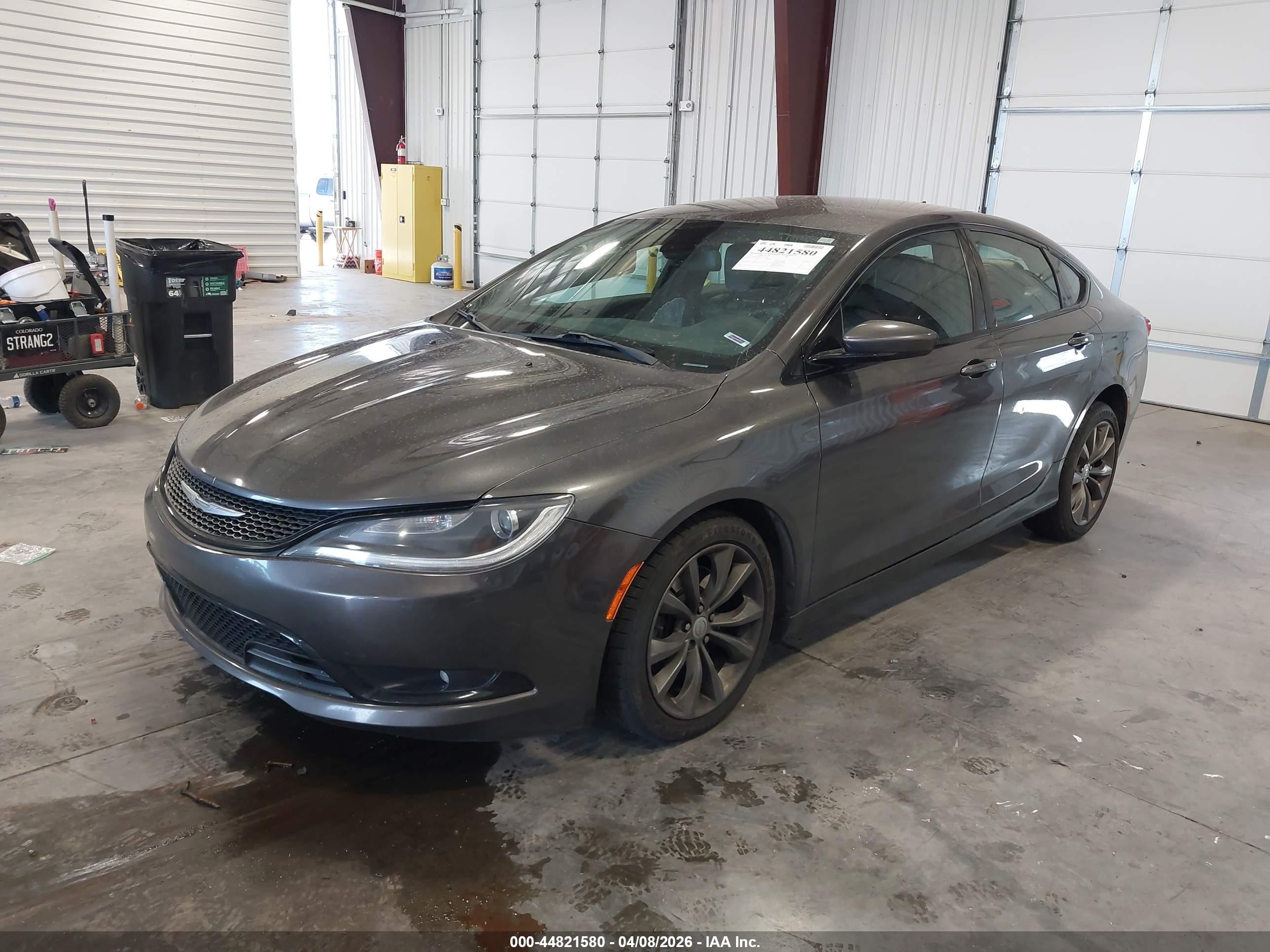 2015 Chrysler 200 S Gray vin: 1C3CCCDGXFN523149