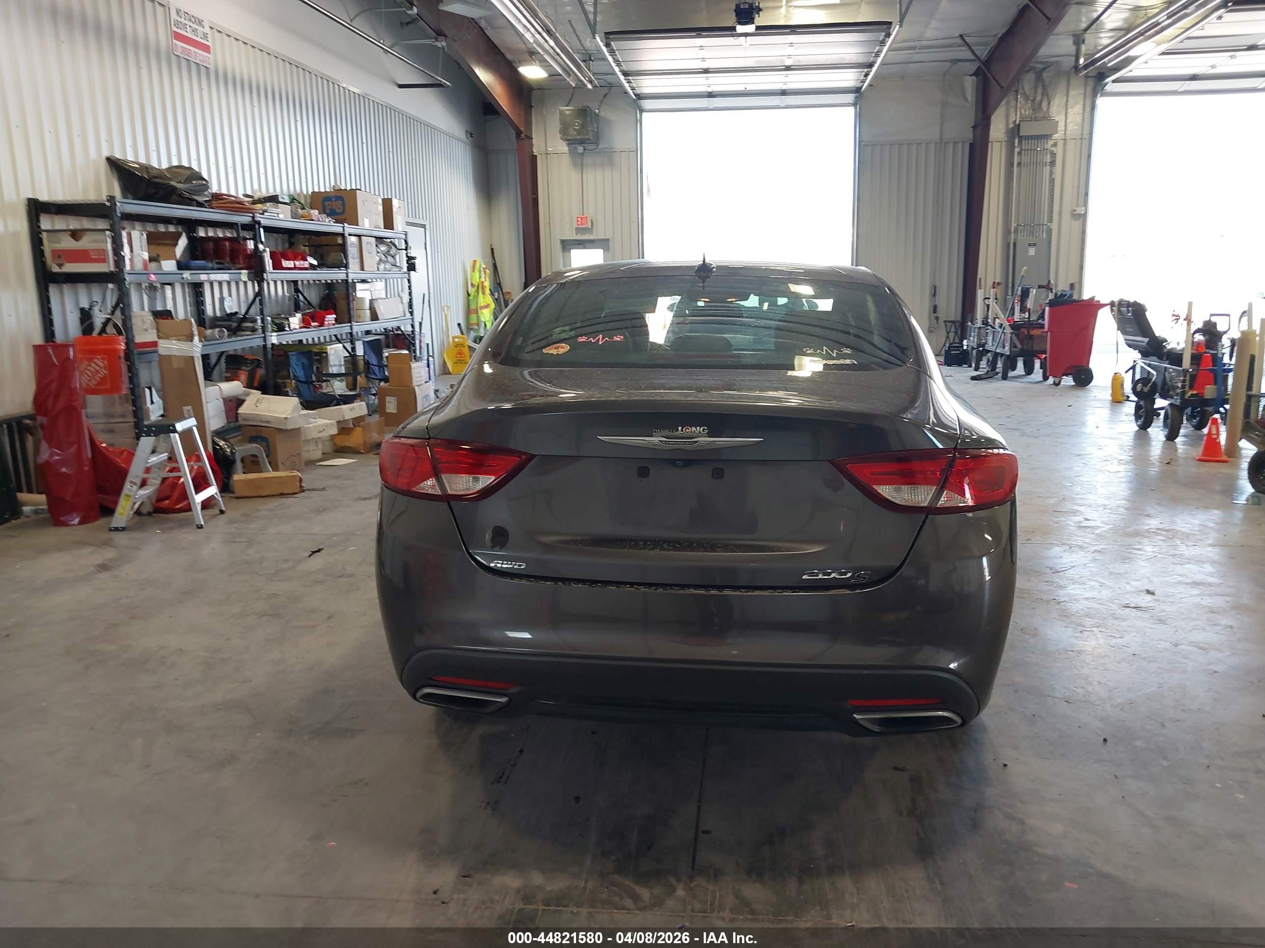 2015 Chrysler 200 S Gray vin: 1C3CCCDGXFN523149