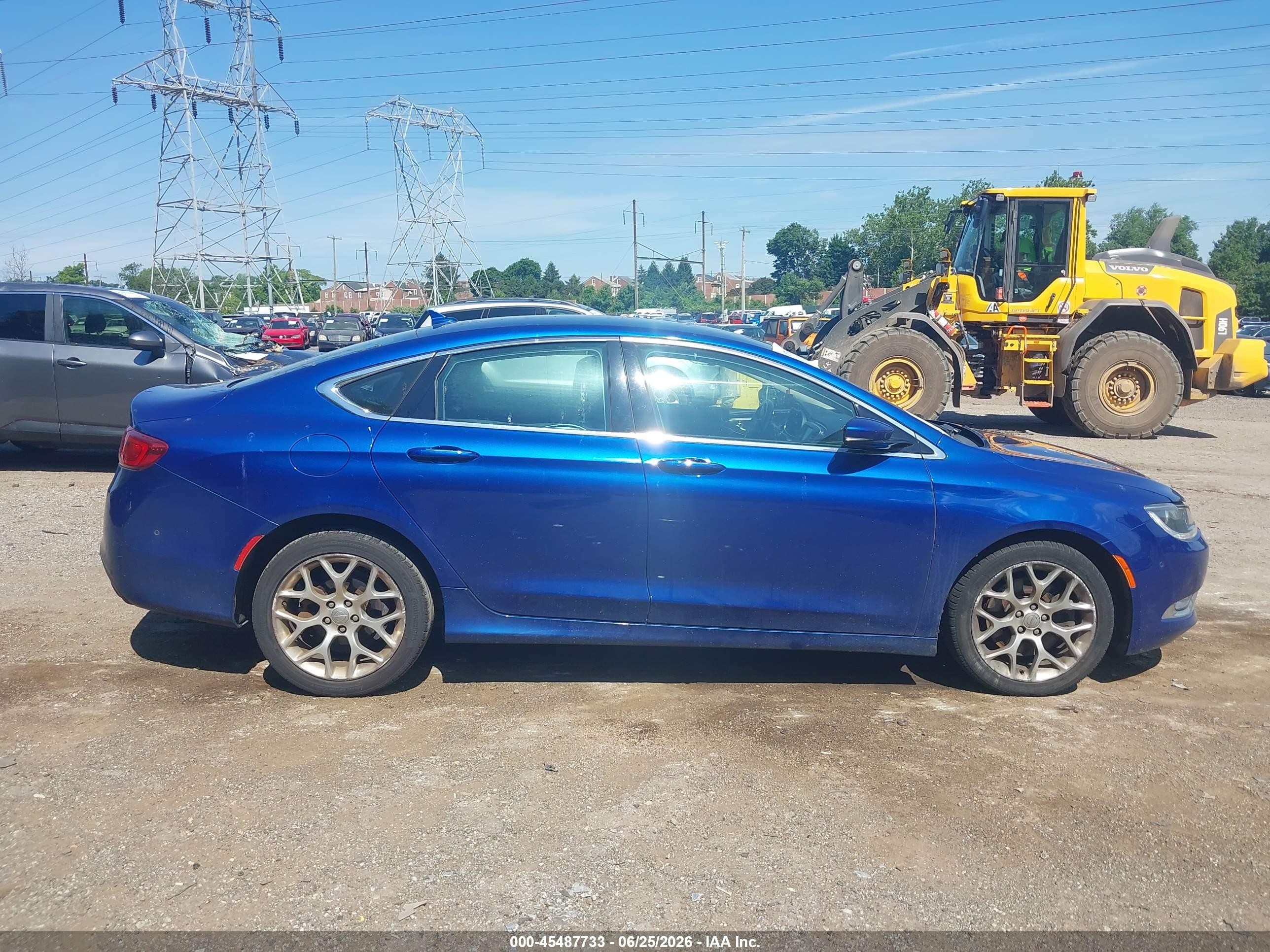 2015 Chrysler 200 C Blue vin: 1C3CCCEG0FN523790