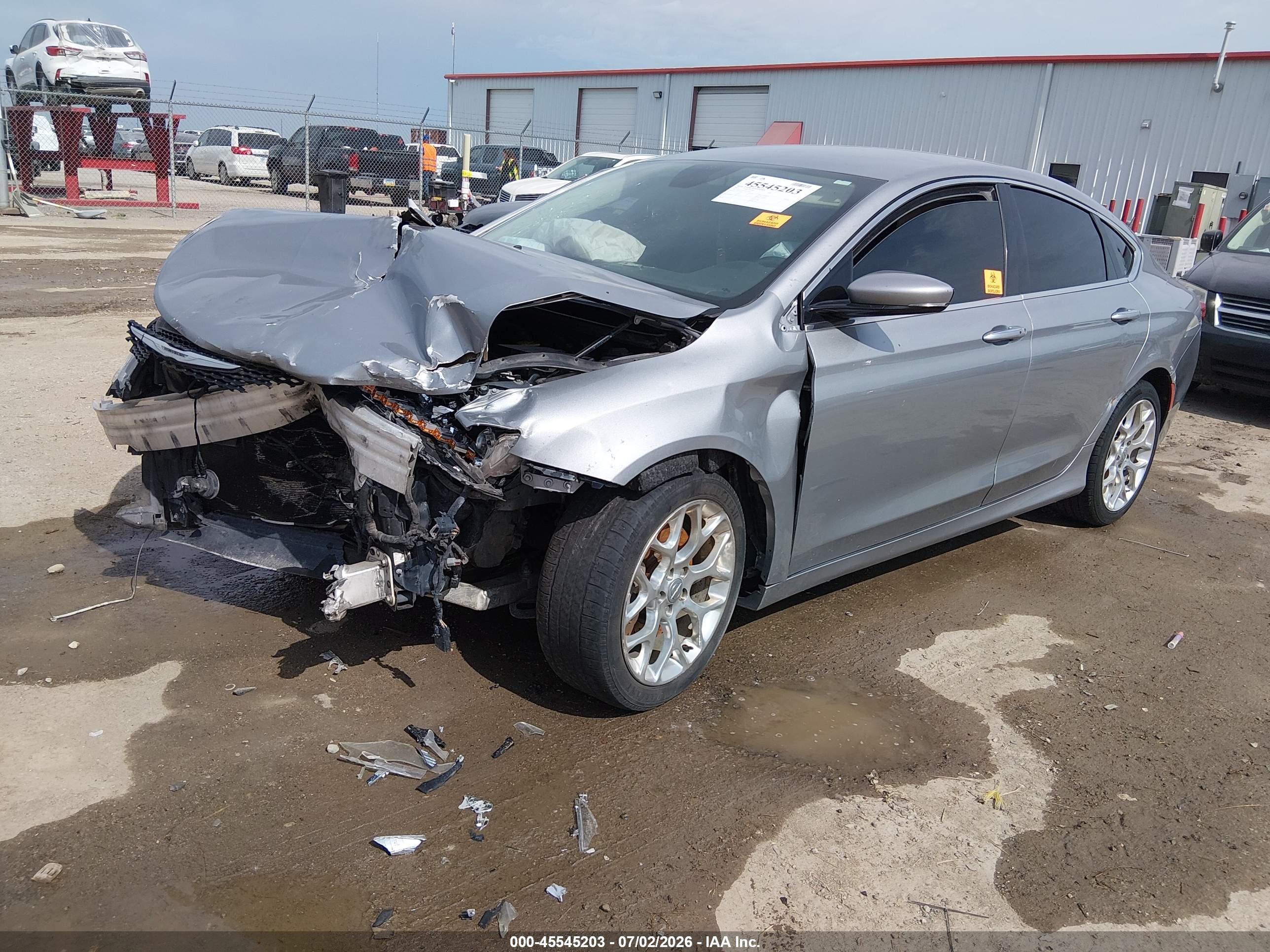 2015 Chrysler 200 C Gray vin: 1C3CCCEG1FN512474