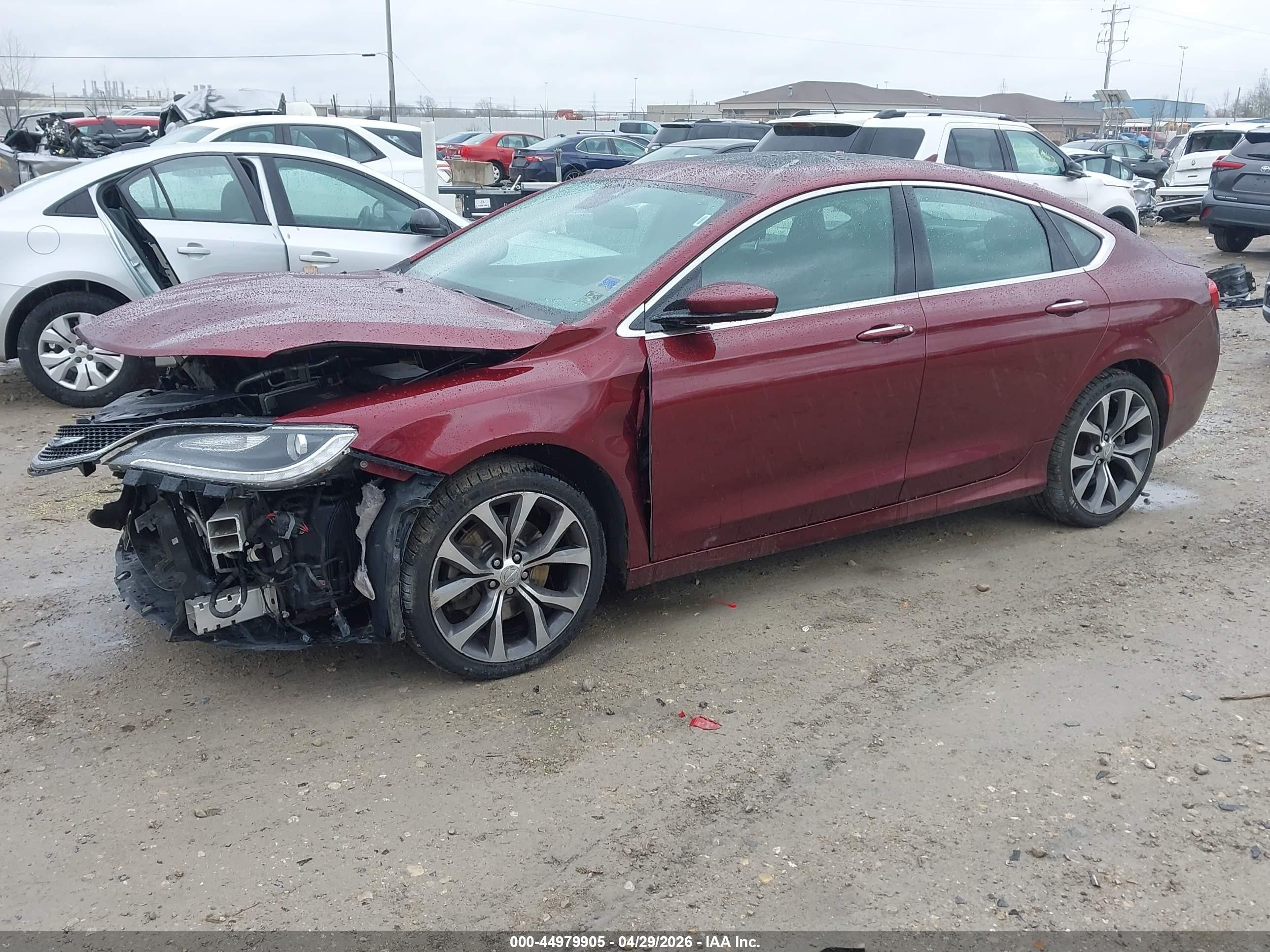 2015 Chrysler 200 C Бордовый vin: 1C3CCCEG1FN589314