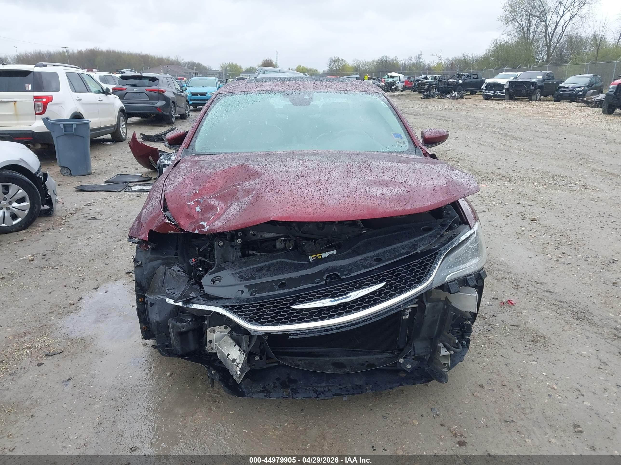 2015 Chrysler 200 C Бордовый vin: 1C3CCCEG1FN589314