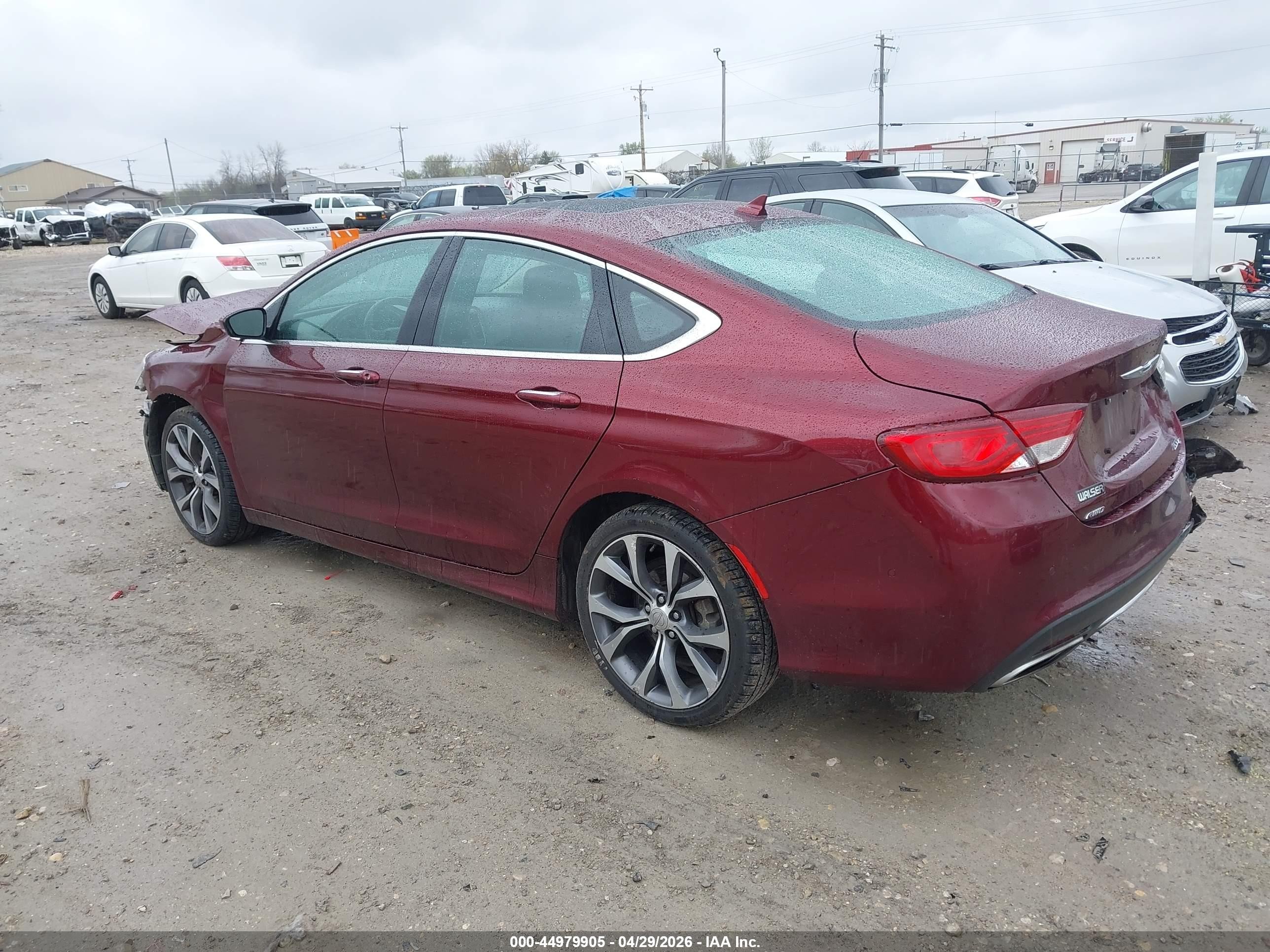 2015 Chrysler 200 C Бордовый vin: 1C3CCCEG1FN589314