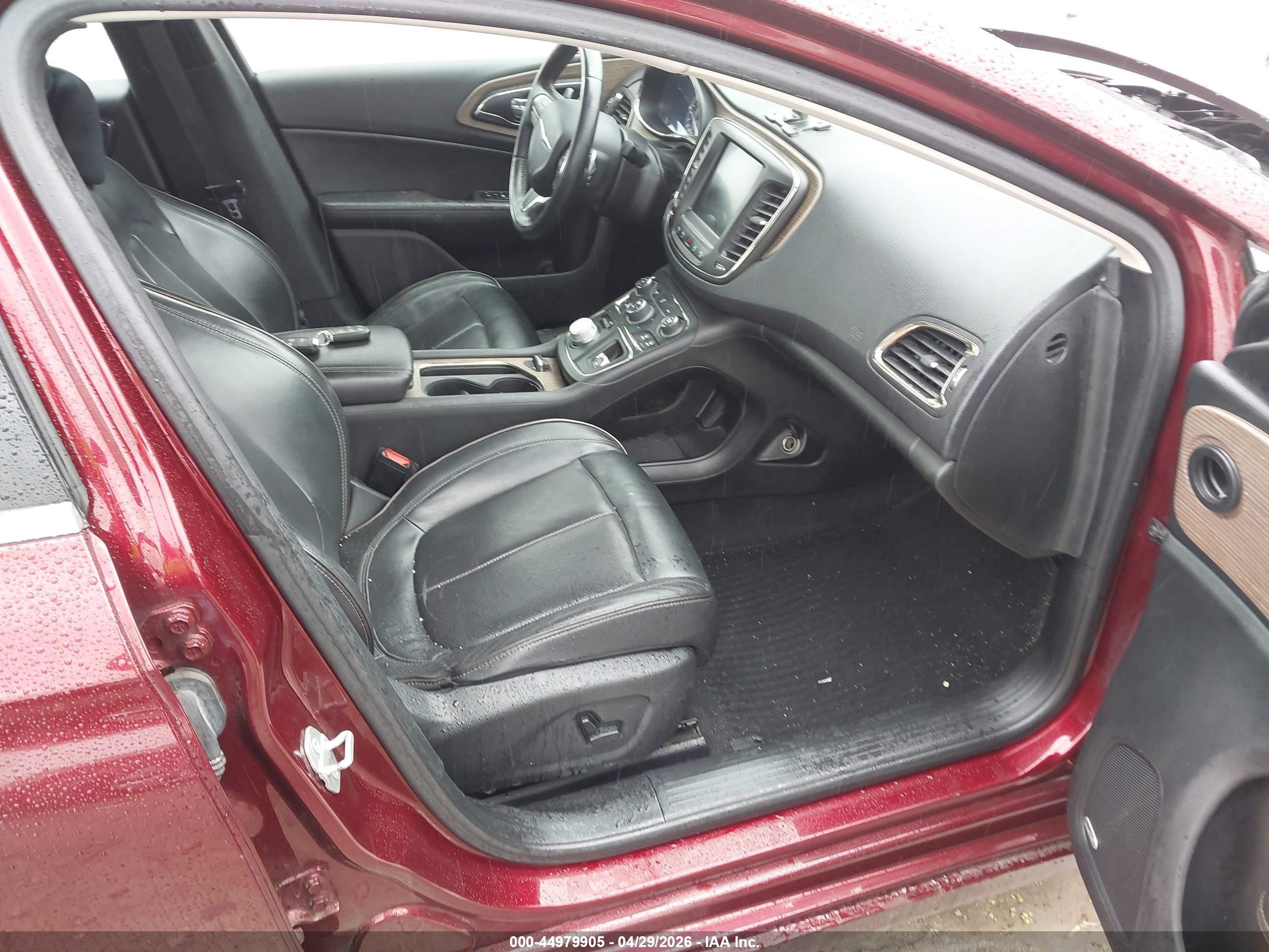 2015 Chrysler 200 C Бордовый vin: 1C3CCCEG1FN589314