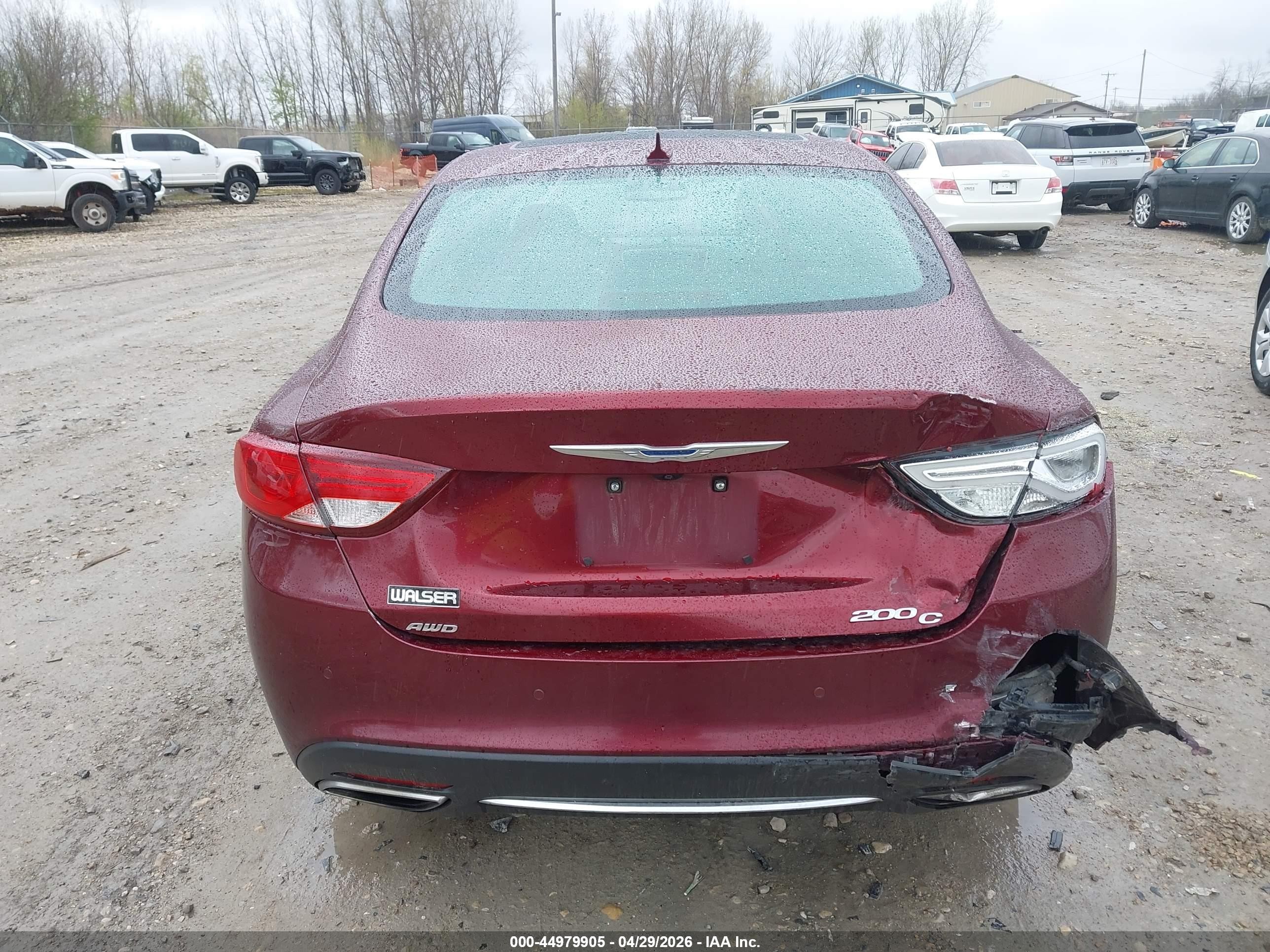 2015 Chrysler 200 C Бордовый vin: 1C3CCCEG1FN589314