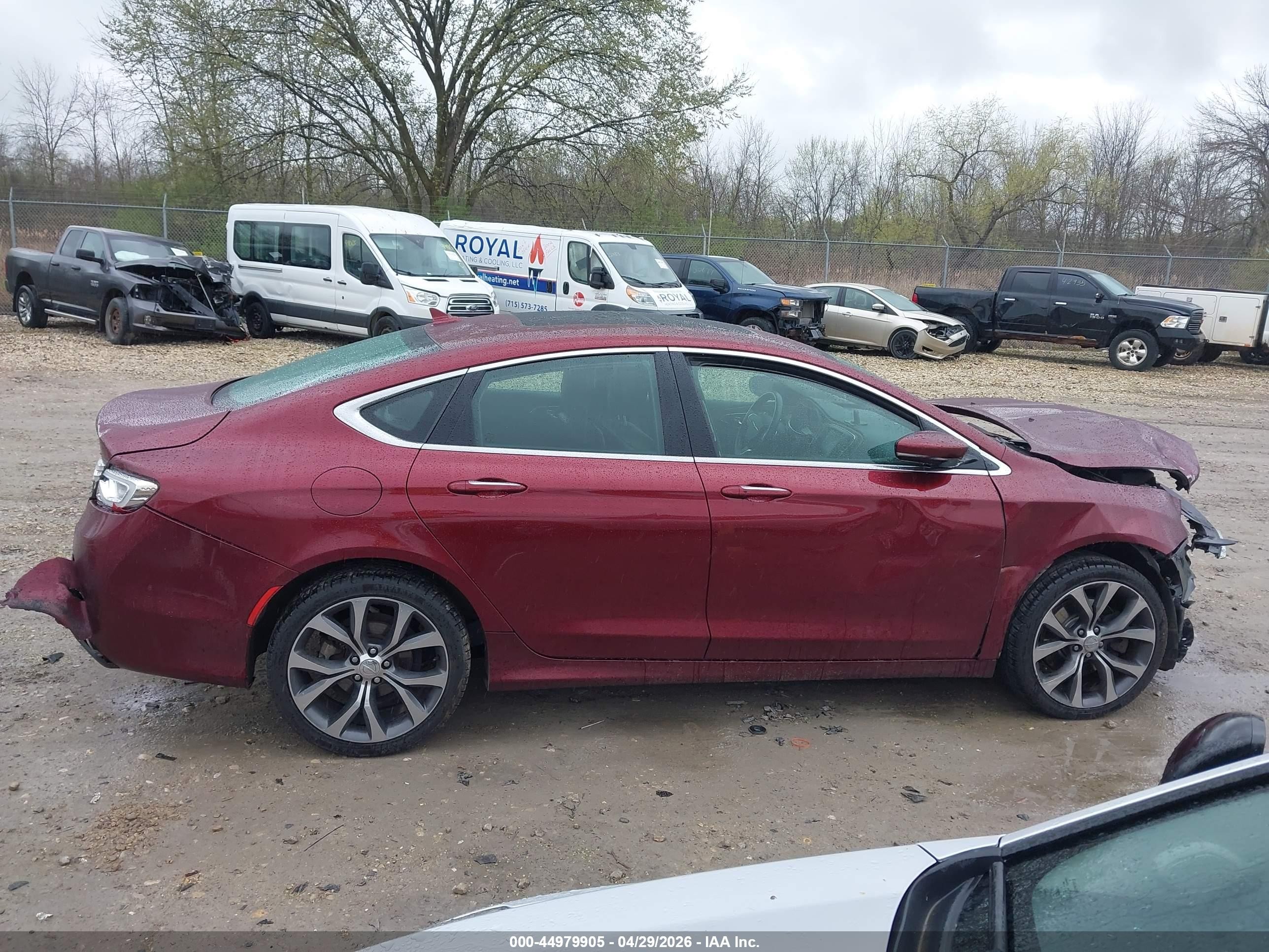 2015 Chrysler 200 C Бордовый vin: 1C3CCCEG1FN589314