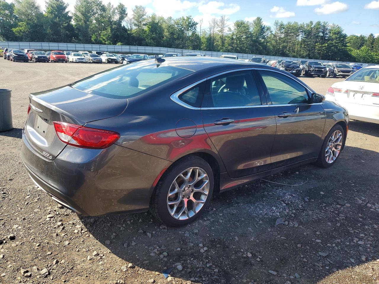 2015 Chrysler 200 C Charcoal vin: 1C3CCCEG2FN512385