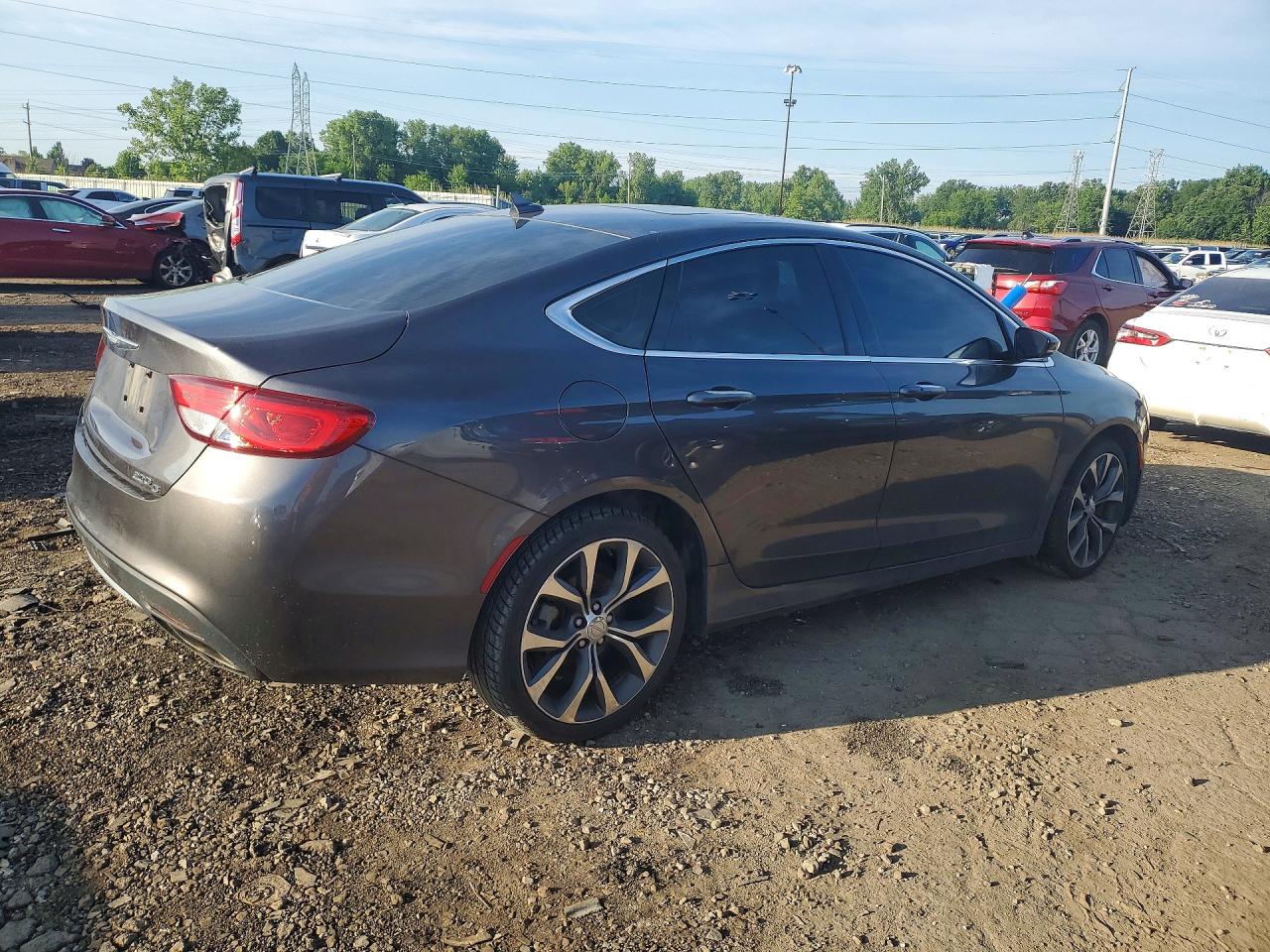 2015 Chrysler 200 C Серый vin: 1C3CCCEG2FN544043