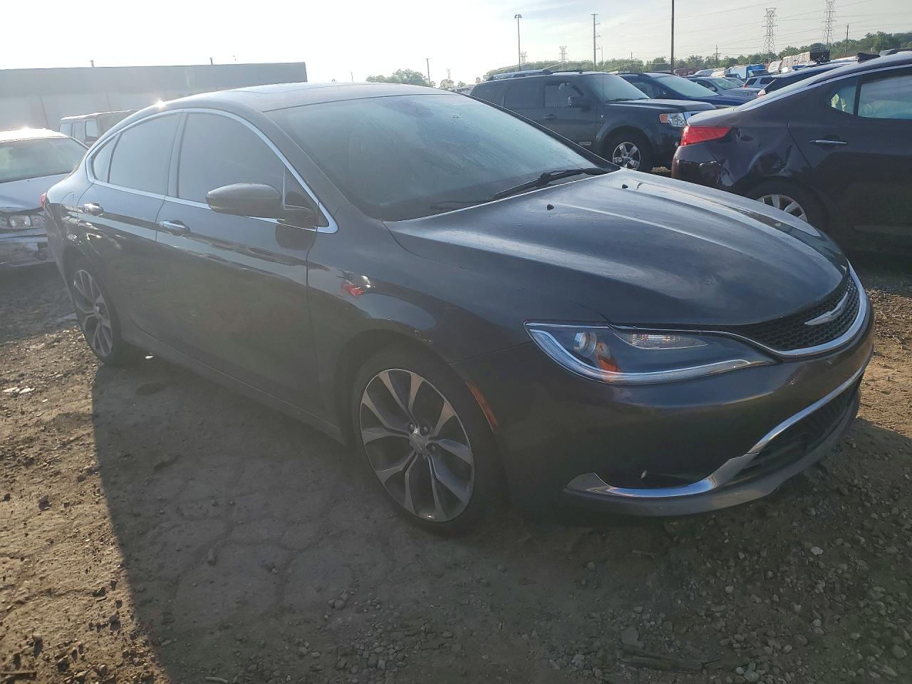 2015 Chrysler 200 C Серый vin: 1C3CCCEG2FN544043
