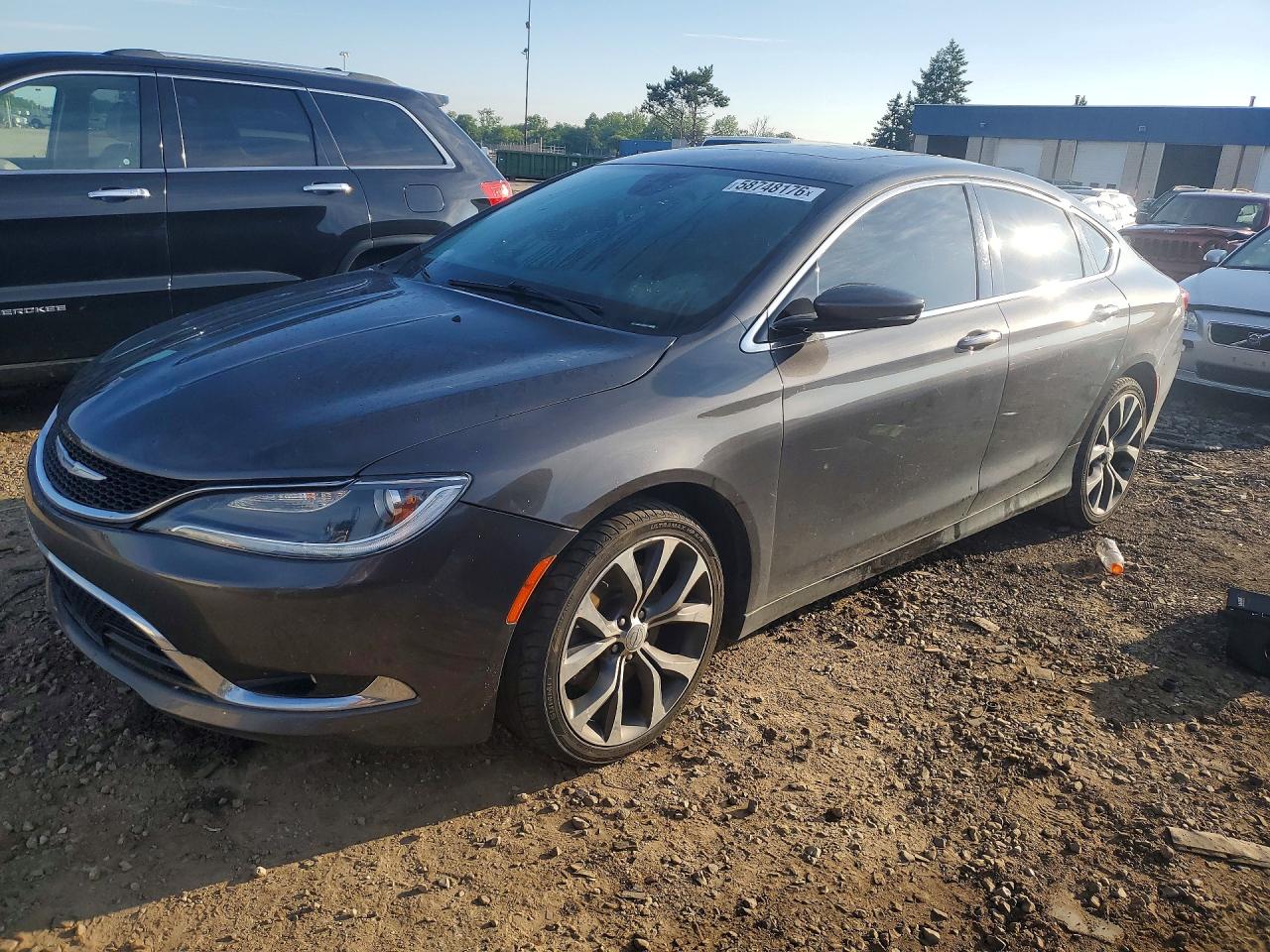 2015 Chrysler 200 C Серый vin: 1C3CCCEG2FN544043