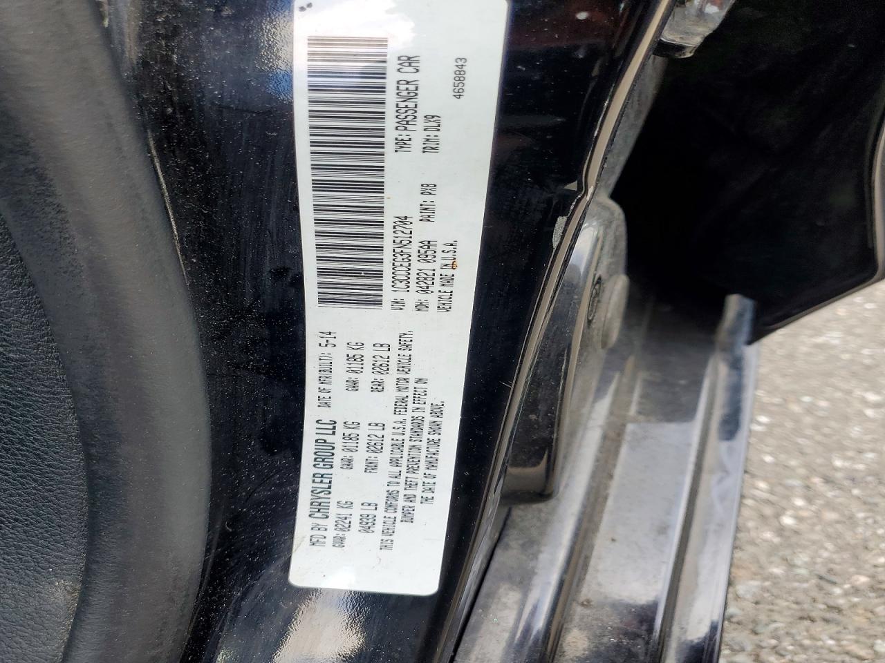 2015 Chrysler 200 C Black vin: 1C3CCCEG3FN512704