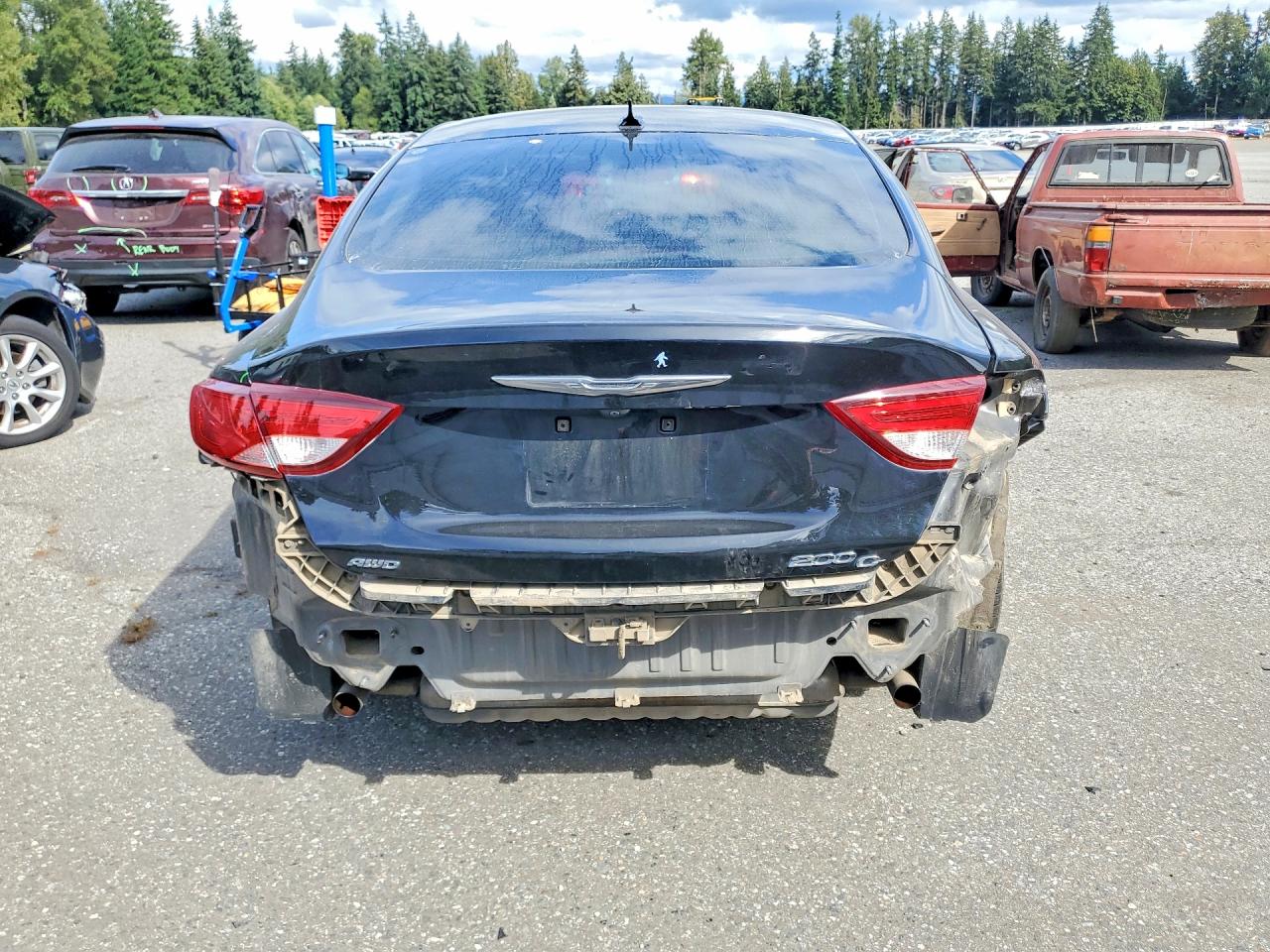 2015 Chrysler 200 C Black vin: 1C3CCCEG3FN512704