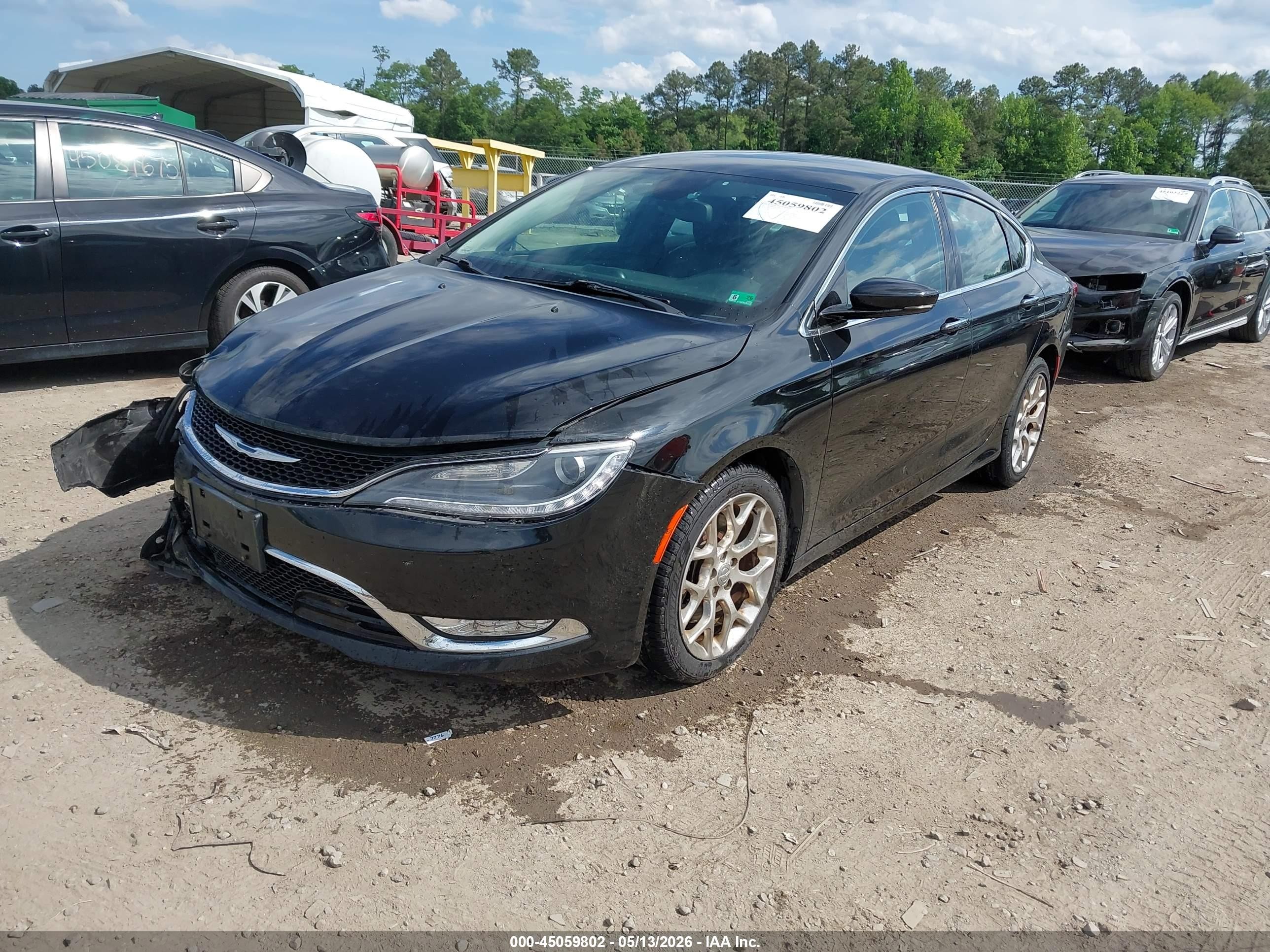 2015 Chrysler 200 C Black vin: 1C3CCCEG3FN610468