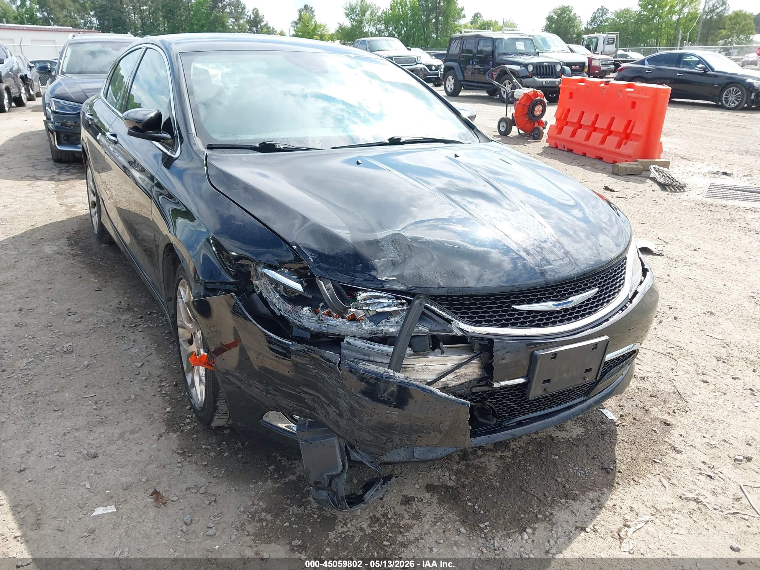 2015 Chrysler 200 C Black vin: 1C3CCCEG3FN610468