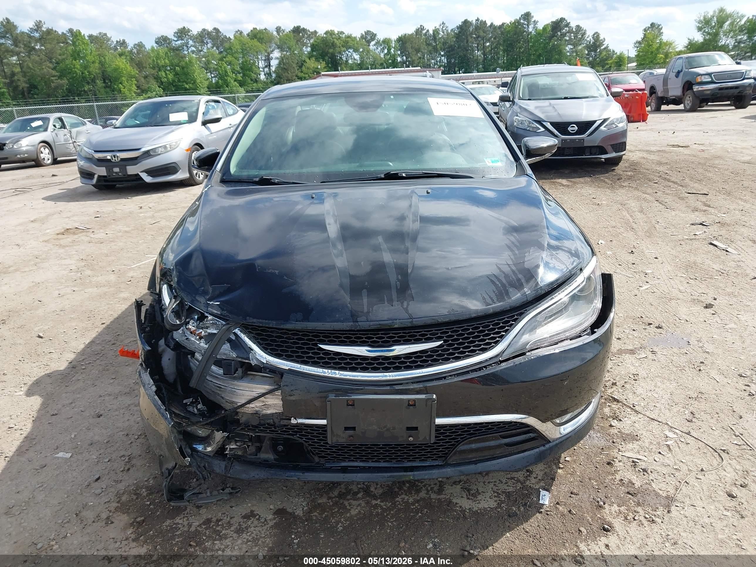 2015 Chrysler 200 C Black vin: 1C3CCCEG3FN610468