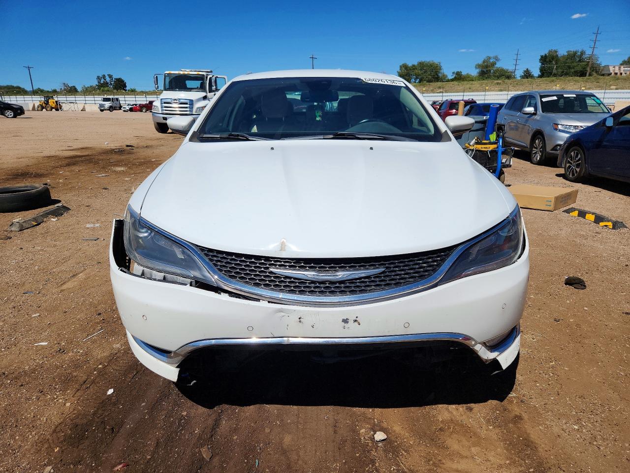 2015 Chrysler 200 C White vin: 1C3CCCEG4FN648484