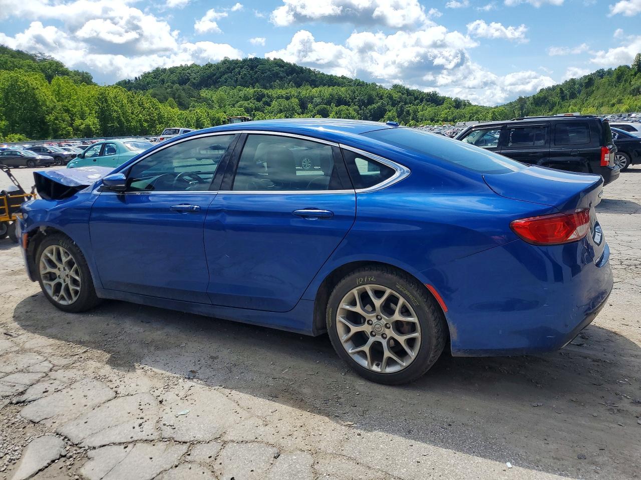 2015 Chrysler 200 C Blue vin: 1C3CCCEG4FN686961
