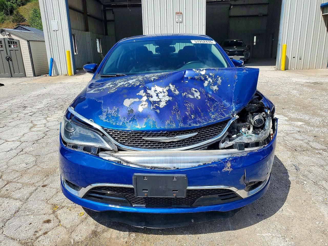 2015 Chrysler 200 C Blue vin: 1C3CCCEG4FN686961