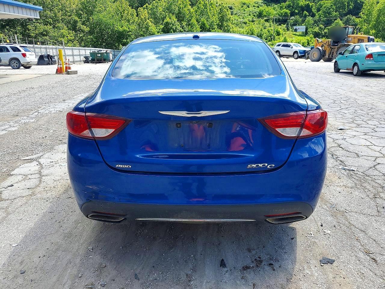 2015 Chrysler 200 C Blue vin: 1C3CCCEG4FN686961