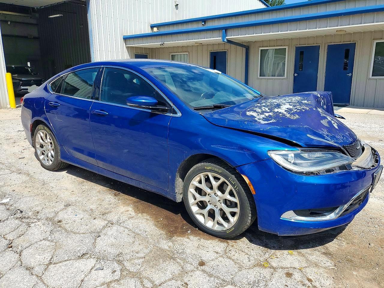 2015 Chrysler 200 C Blue vin: 1C3CCCEG4FN686961