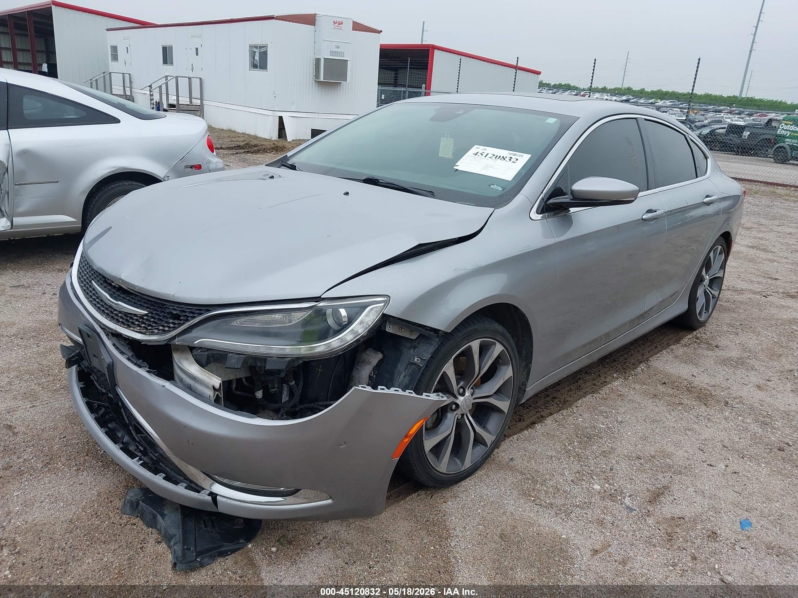 2015 Chrysler 200 C Gray vin: 1C3CCCEG7FN542837