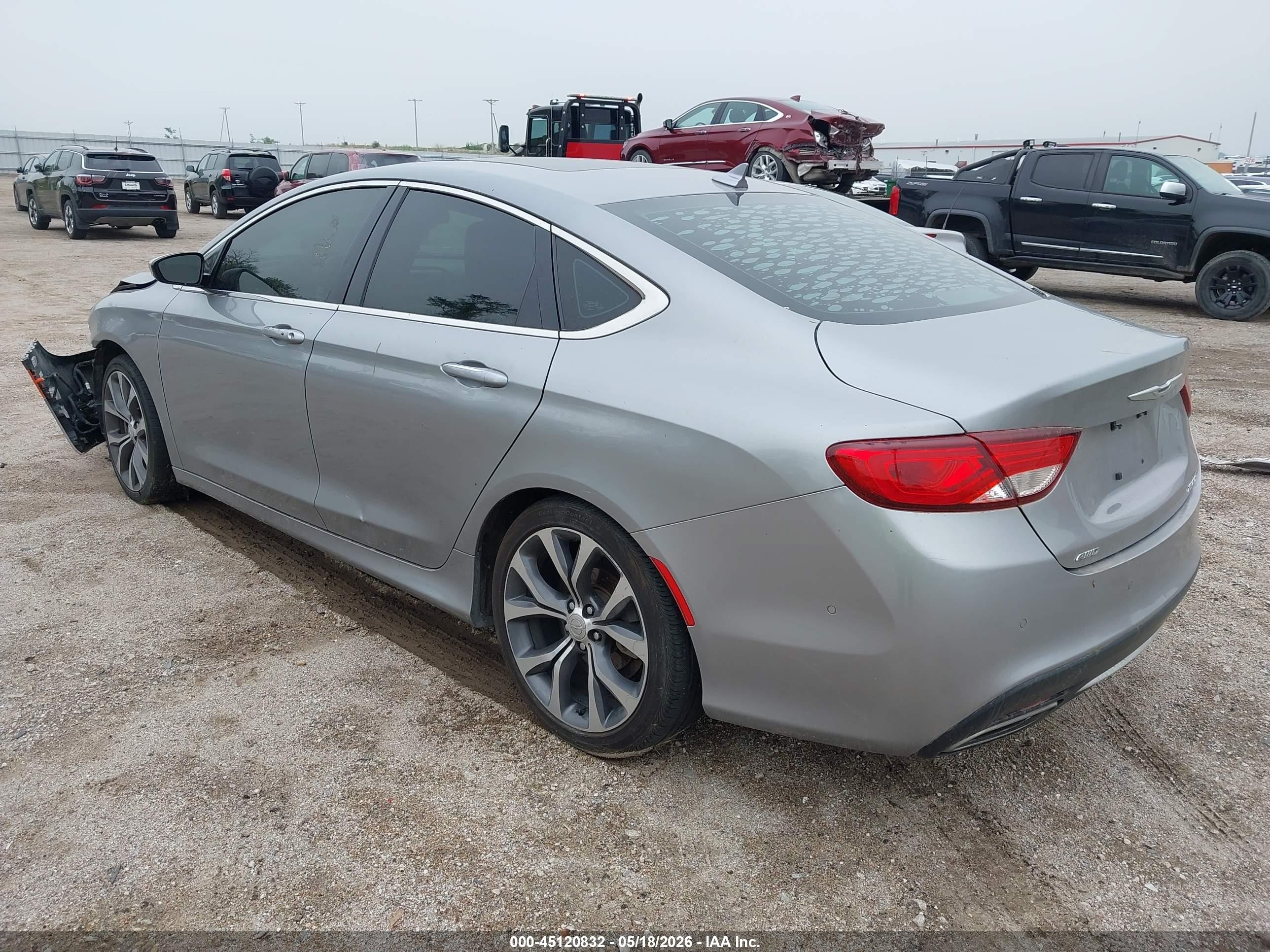2015 Chrysler 200 C Gray vin: 1C3CCCEG7FN542837