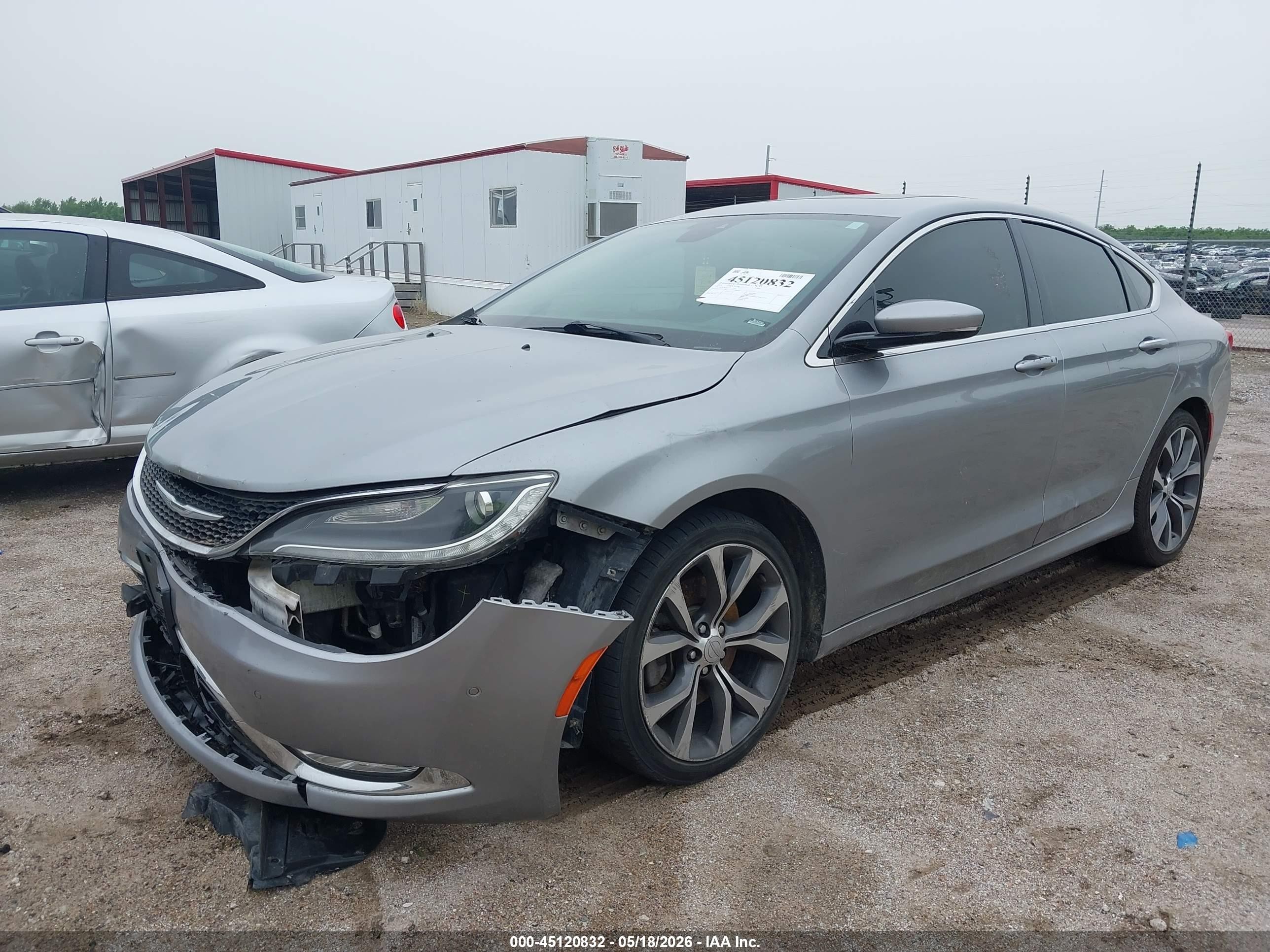 2015 Chrysler 200 C Gray vin: 1C3CCCEG7FN542837