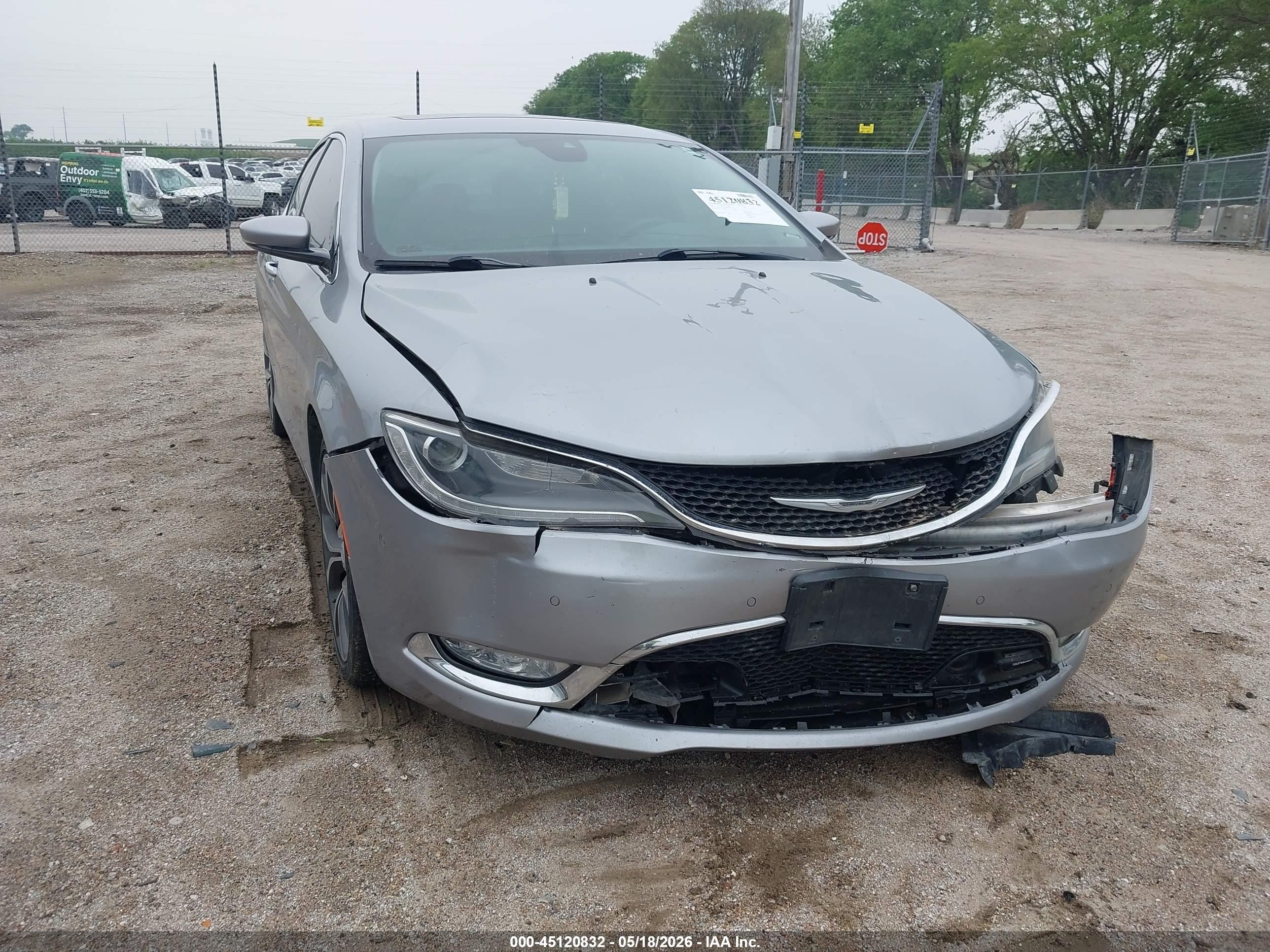 2015 Chrysler 200 C Gray vin: 1C3CCCEG7FN542837