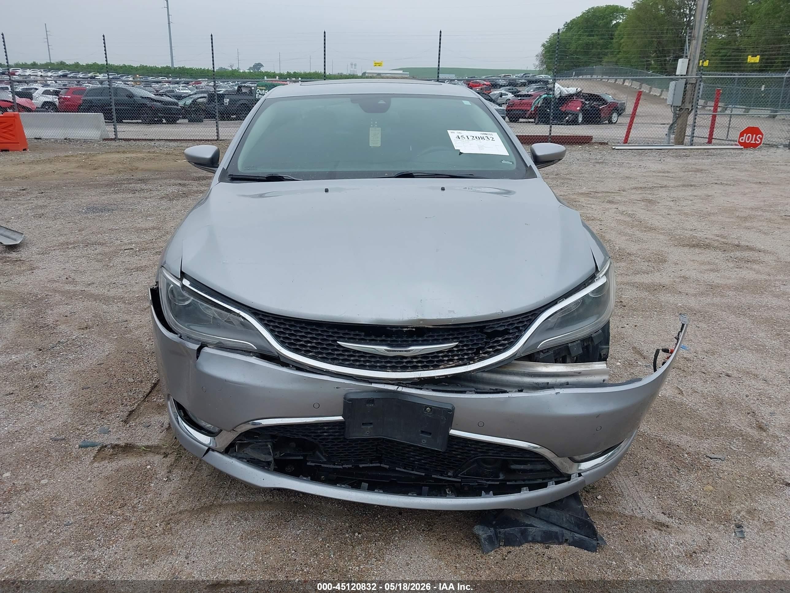 2015 Chrysler 200 C Gray vin: 1C3CCCEG7FN542837