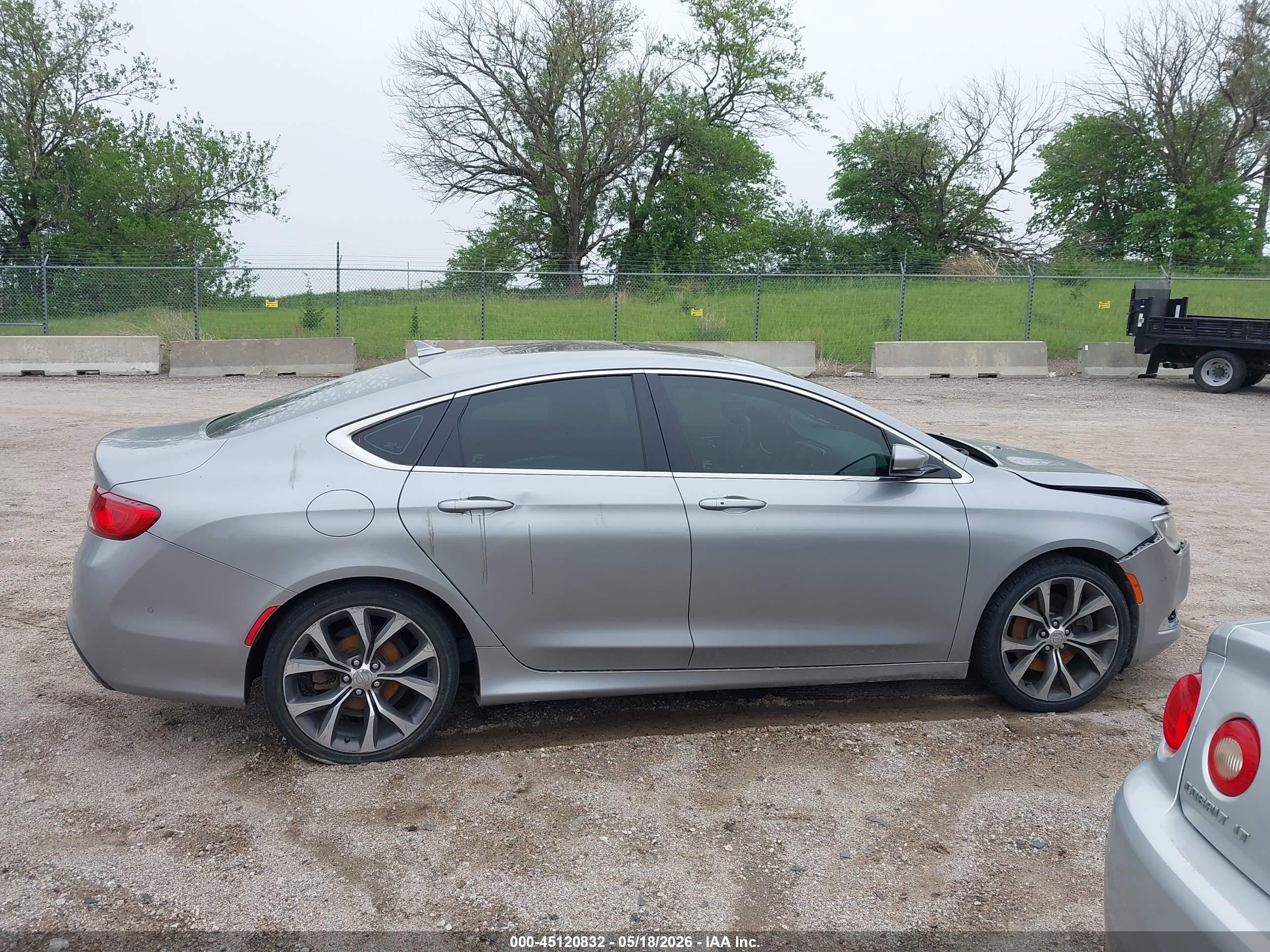 2015 Chrysler 200 C Gray vin: 1C3CCCEG7FN542837